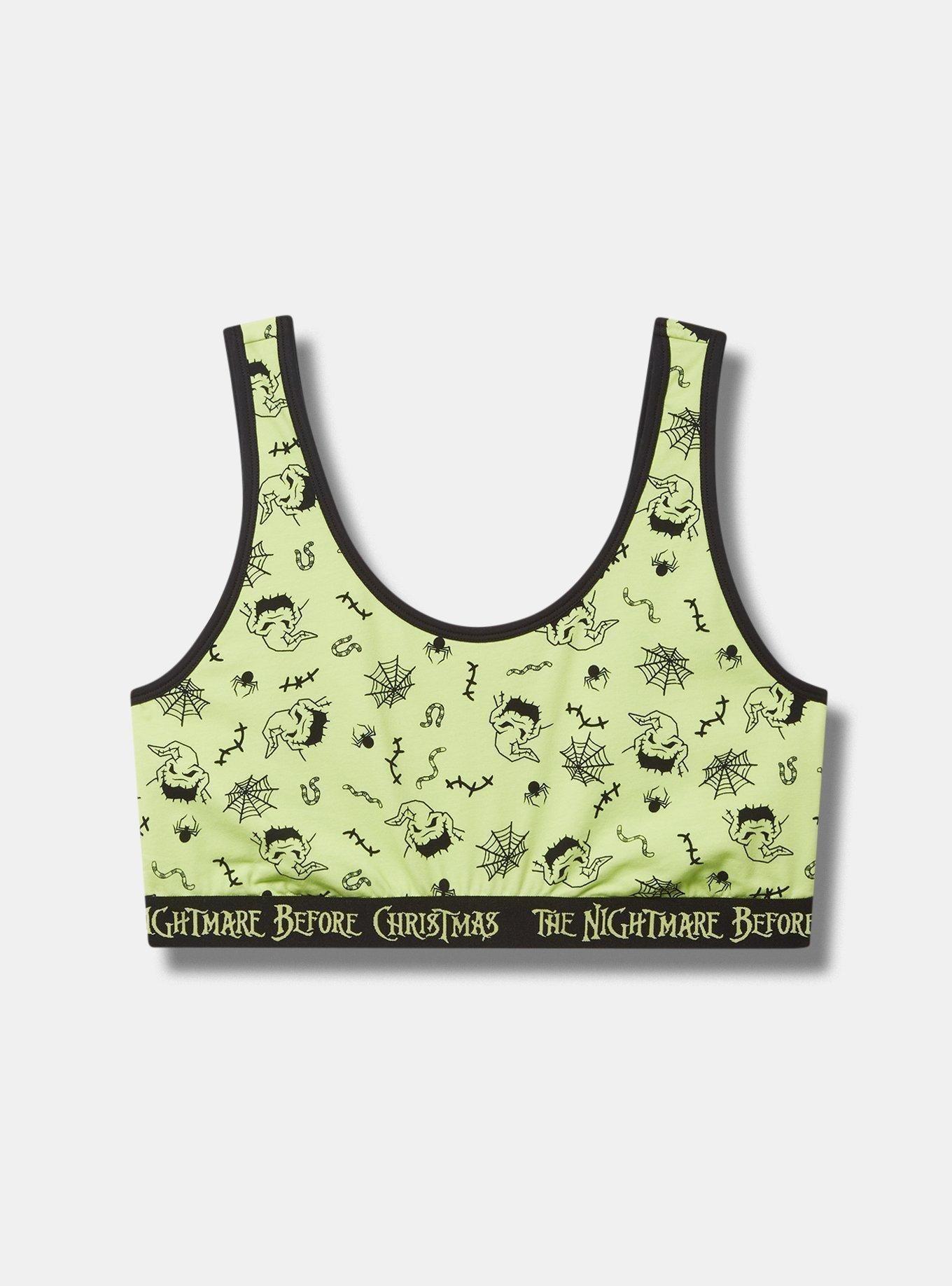 Disney Nightmare Before Christmas Oogie Boogie Cotton Scoop Neck Bralette