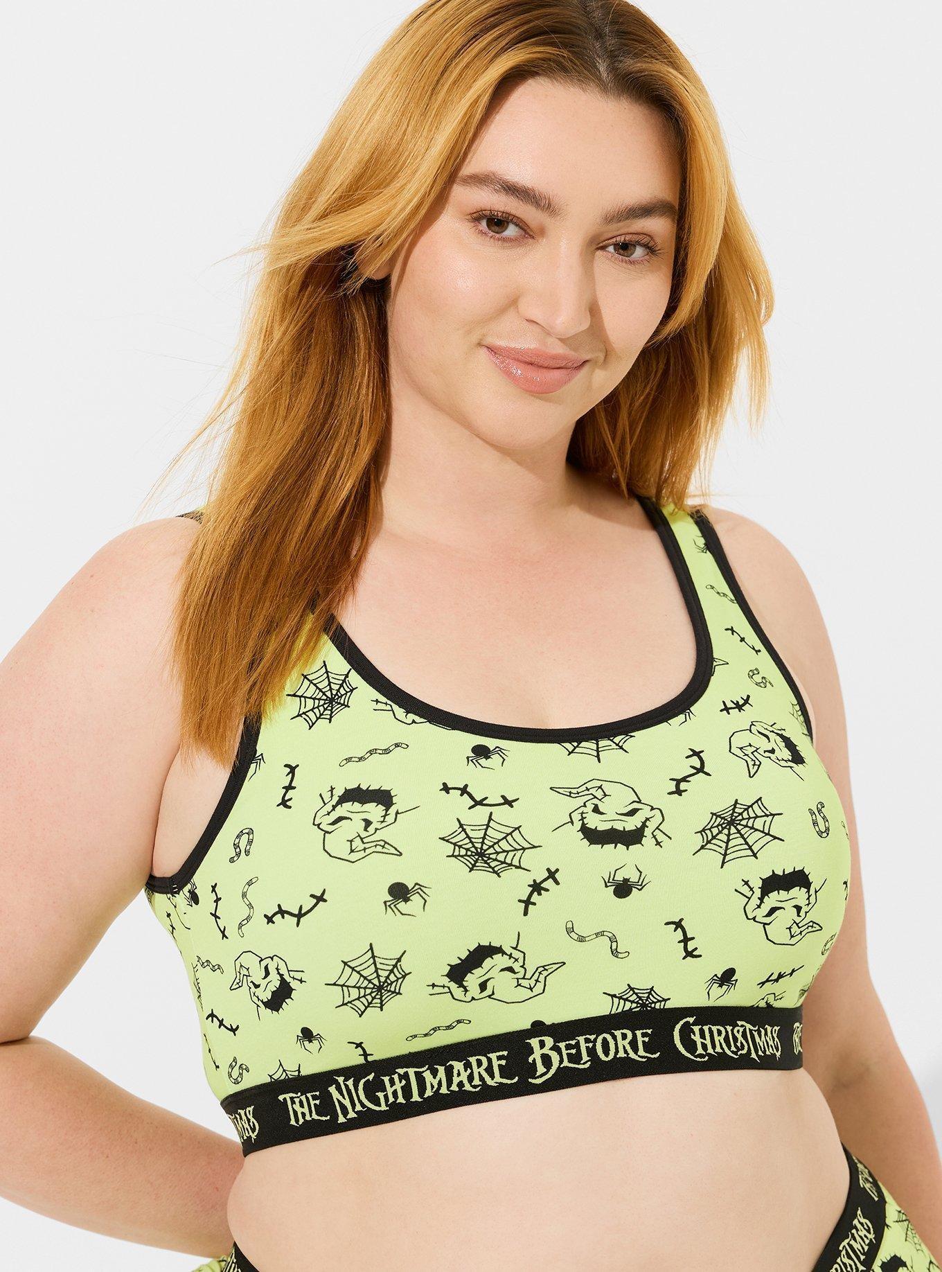 Disney Nightmare Before Christmas Oogie Boogie Cotton Scoop Neck Bralette