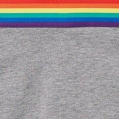 Cotton Mid-Rise Cheeky Panty, RAINBOW ELASTIC HEATHER GREY, swatch