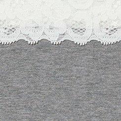 Mid-Rise Hipster Lace-Trim Panty, HEATHER GREY, swatch