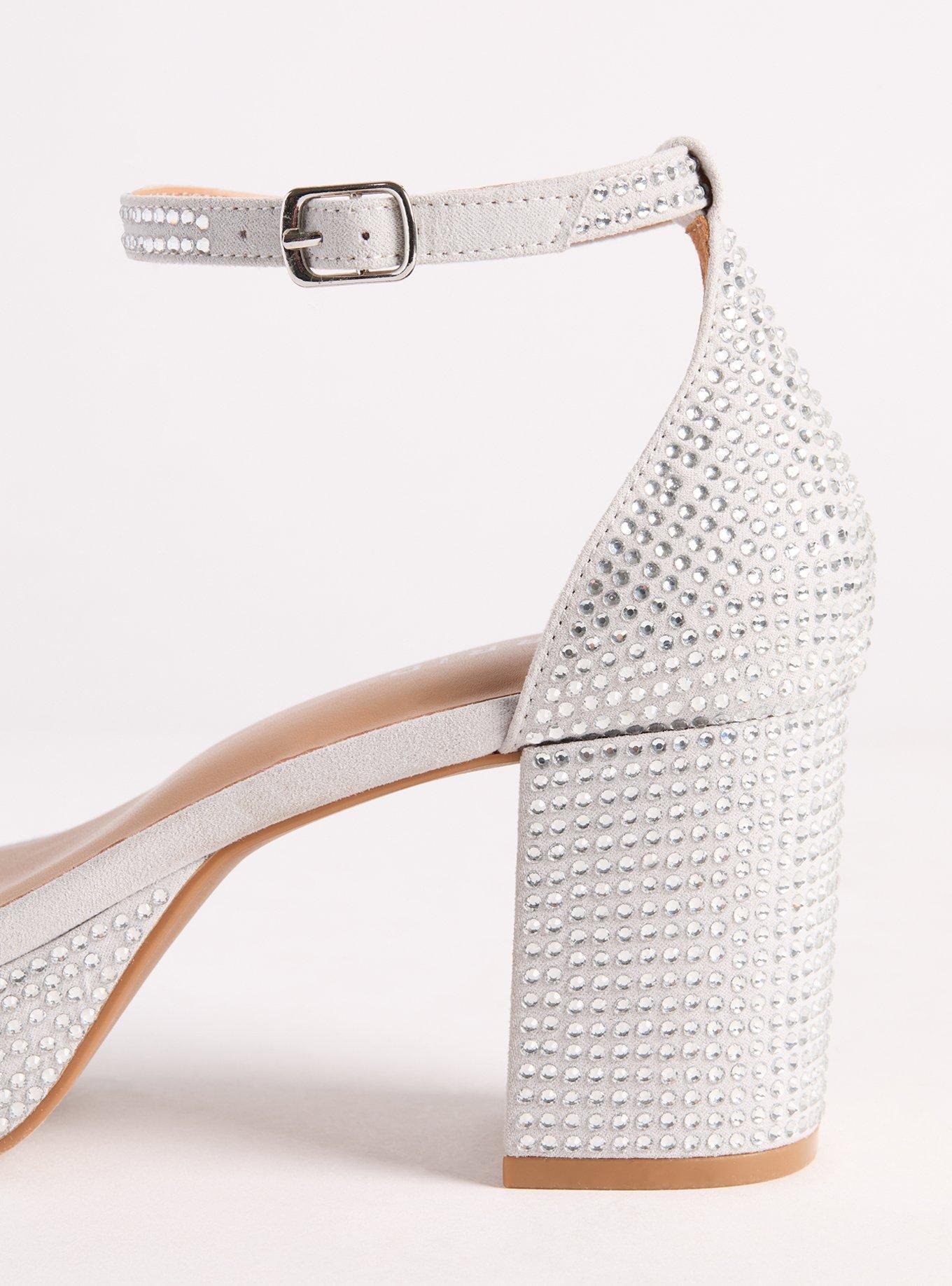 All Over Embellished Platform Sandal (WW)