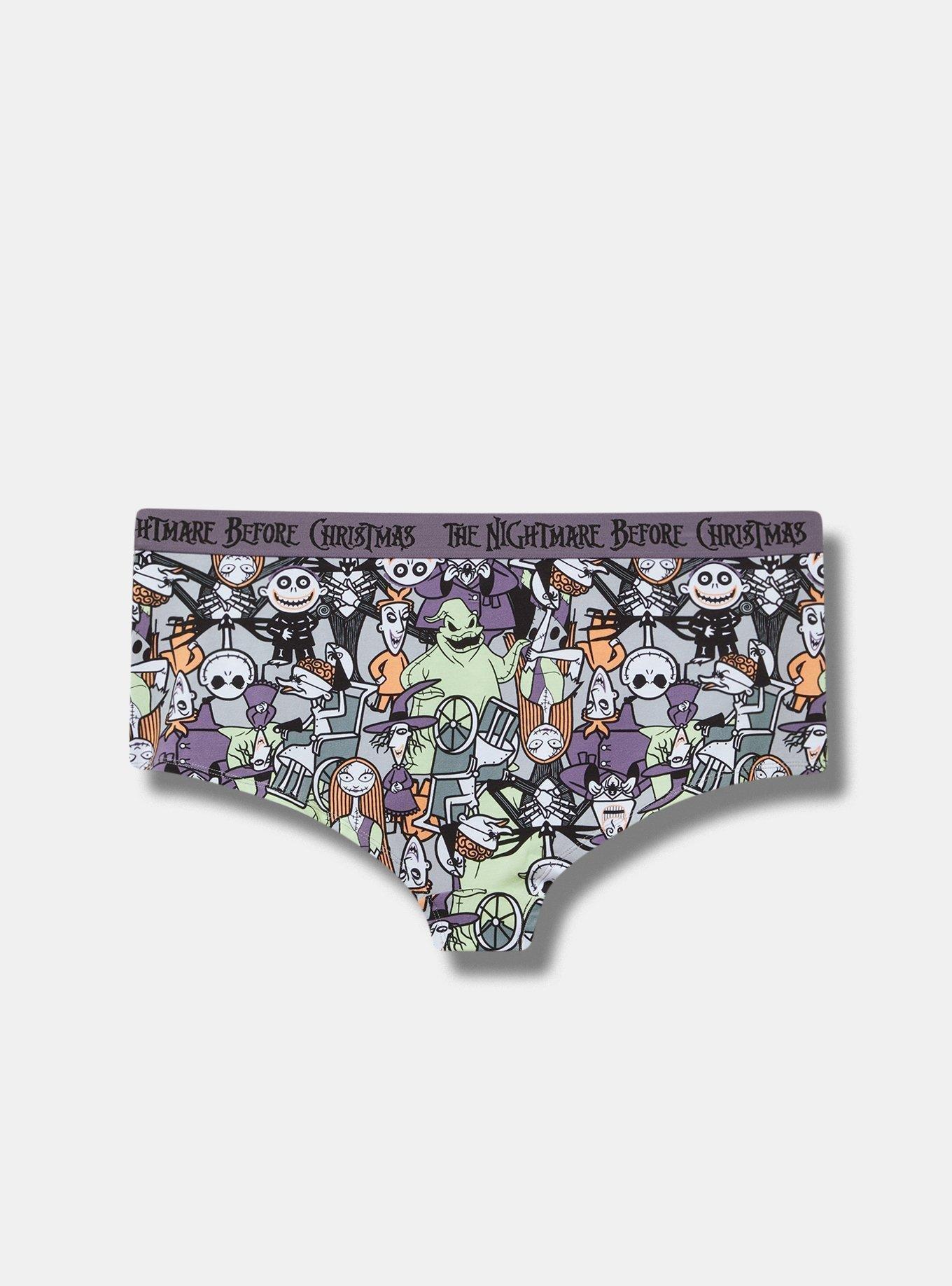 Nightmare Before Christmas Mid-Rise Cotton Boyshort Panty