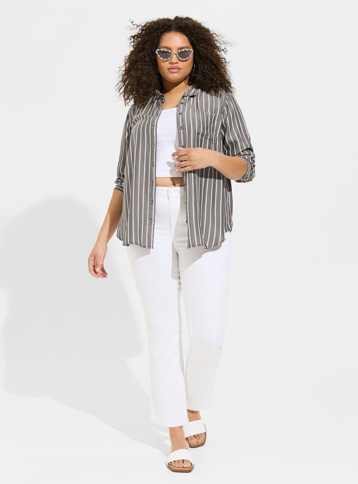 Lizzie Chambray Button Up Long Sleeve Shirt