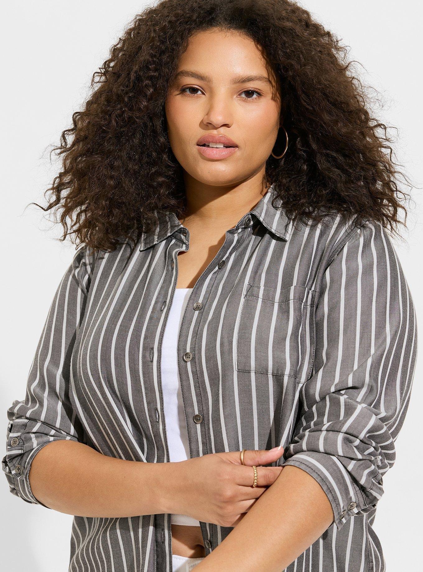 Lizzie Chambray Button Up Long Sleeve Shirt