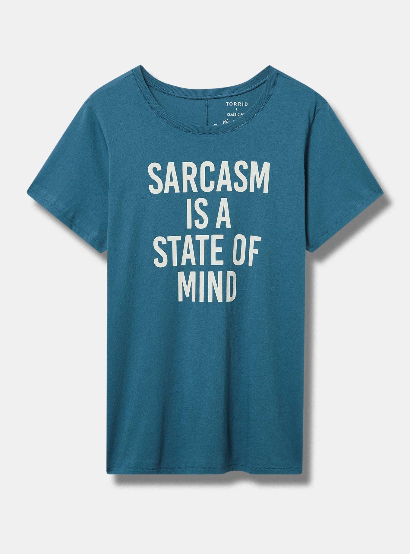 Sarcasm Mind Classic Fit Heritage Jersey Tee