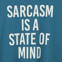 Sarcasm Mind Classic Fit Heritage Jersey Tee, BLUE, swatch