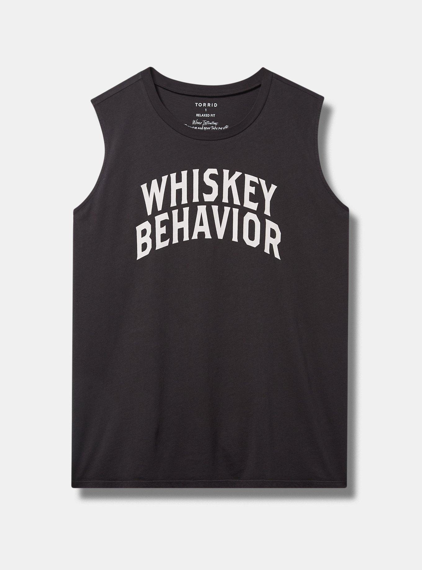 Whiskey Behavior Relaxed Fit Heritage Jersey Tank