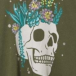 Succulent Skull Oversized Fit Heritage Jersey Tunic Tee, DEEP DEPTHS, swatch