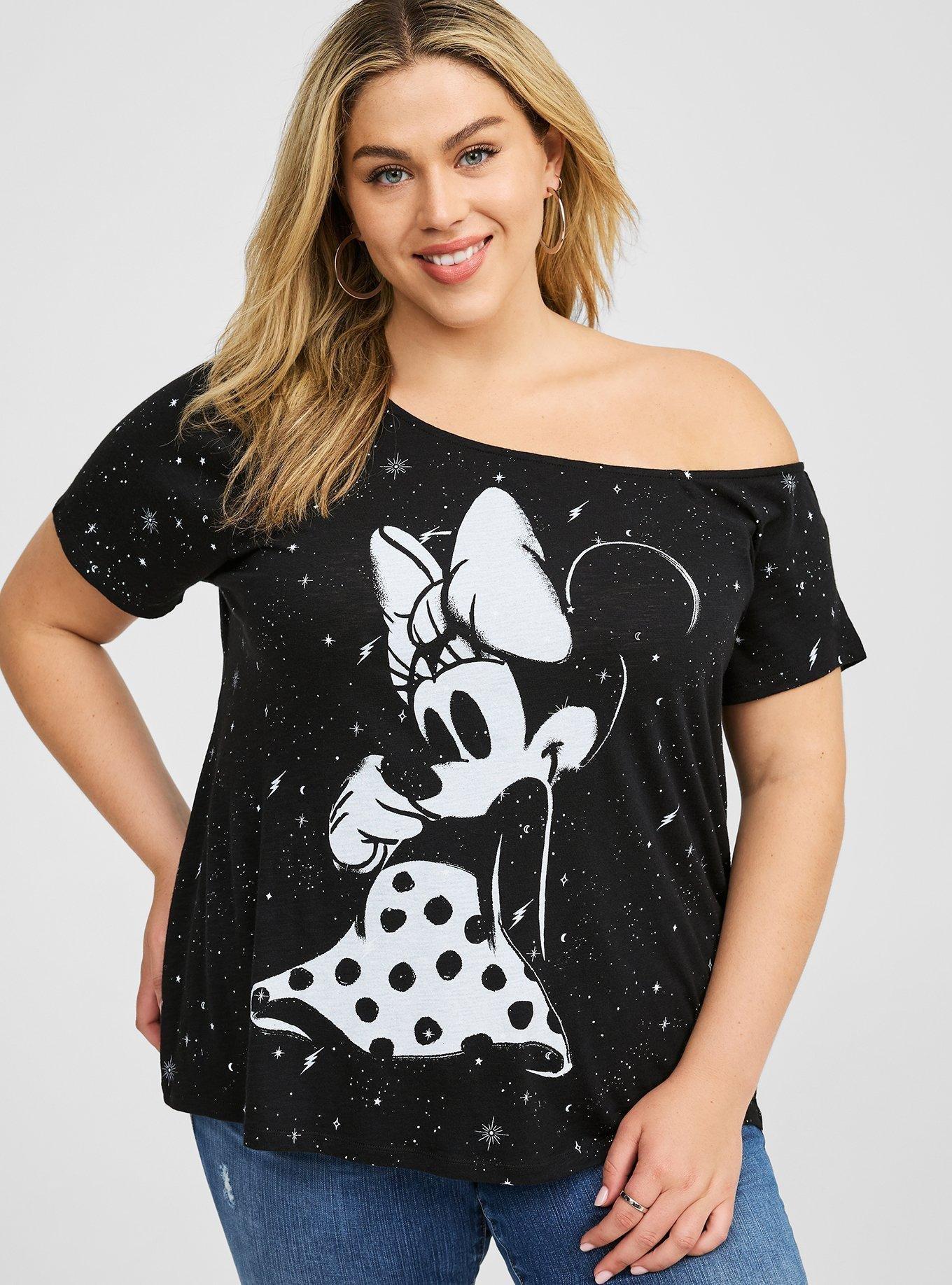 Disney Minnie Classic Fit Cotton Off Shoulder Top