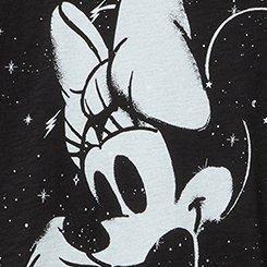 Disney Minnie Classic Fit Cotton Off Shoulder Top, DEEP BLACK, swatch