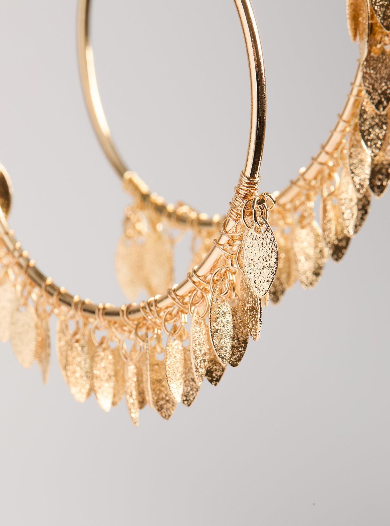 Leaf Hoop Earring