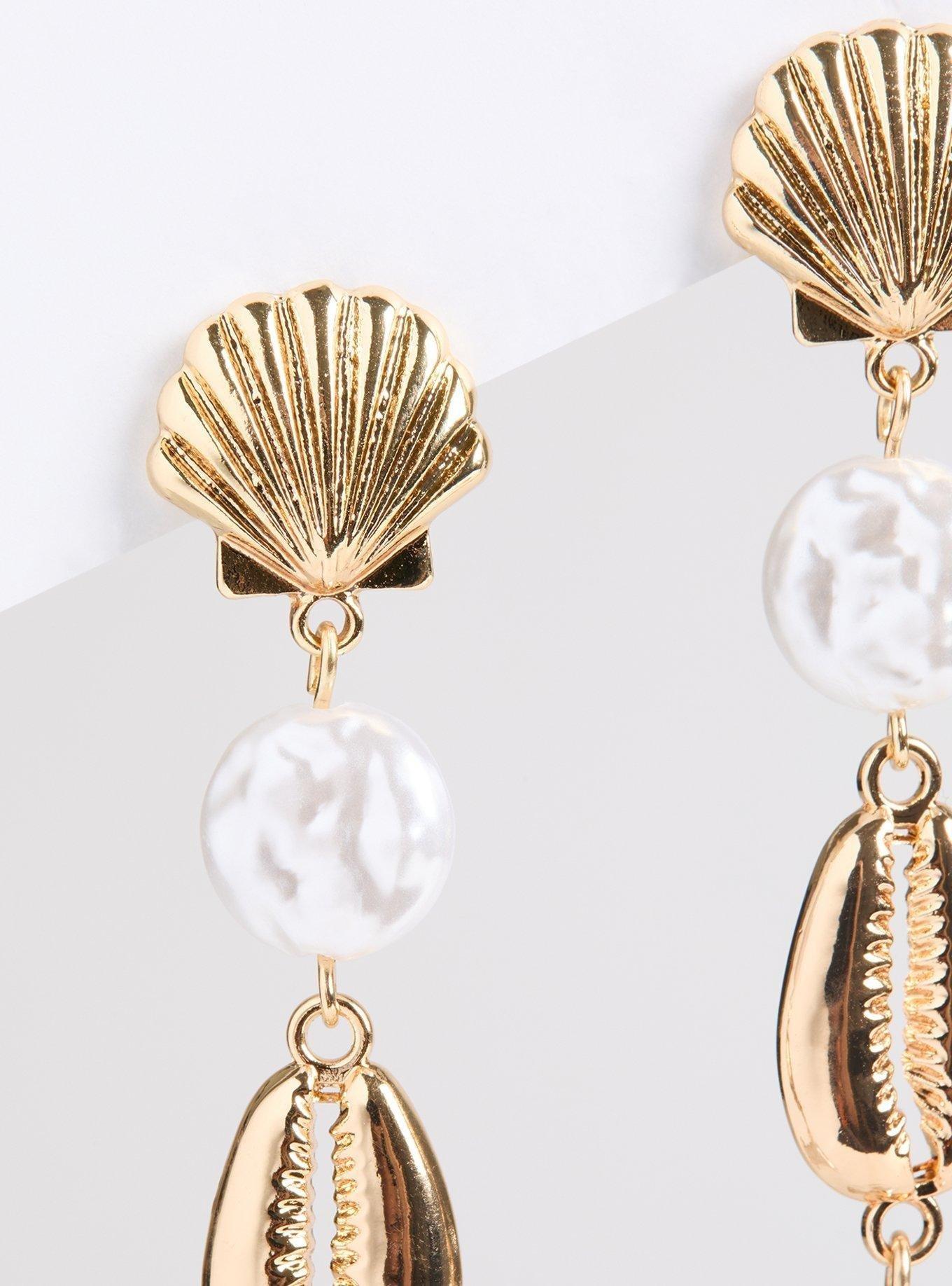 Pearl Shell Linear Earring