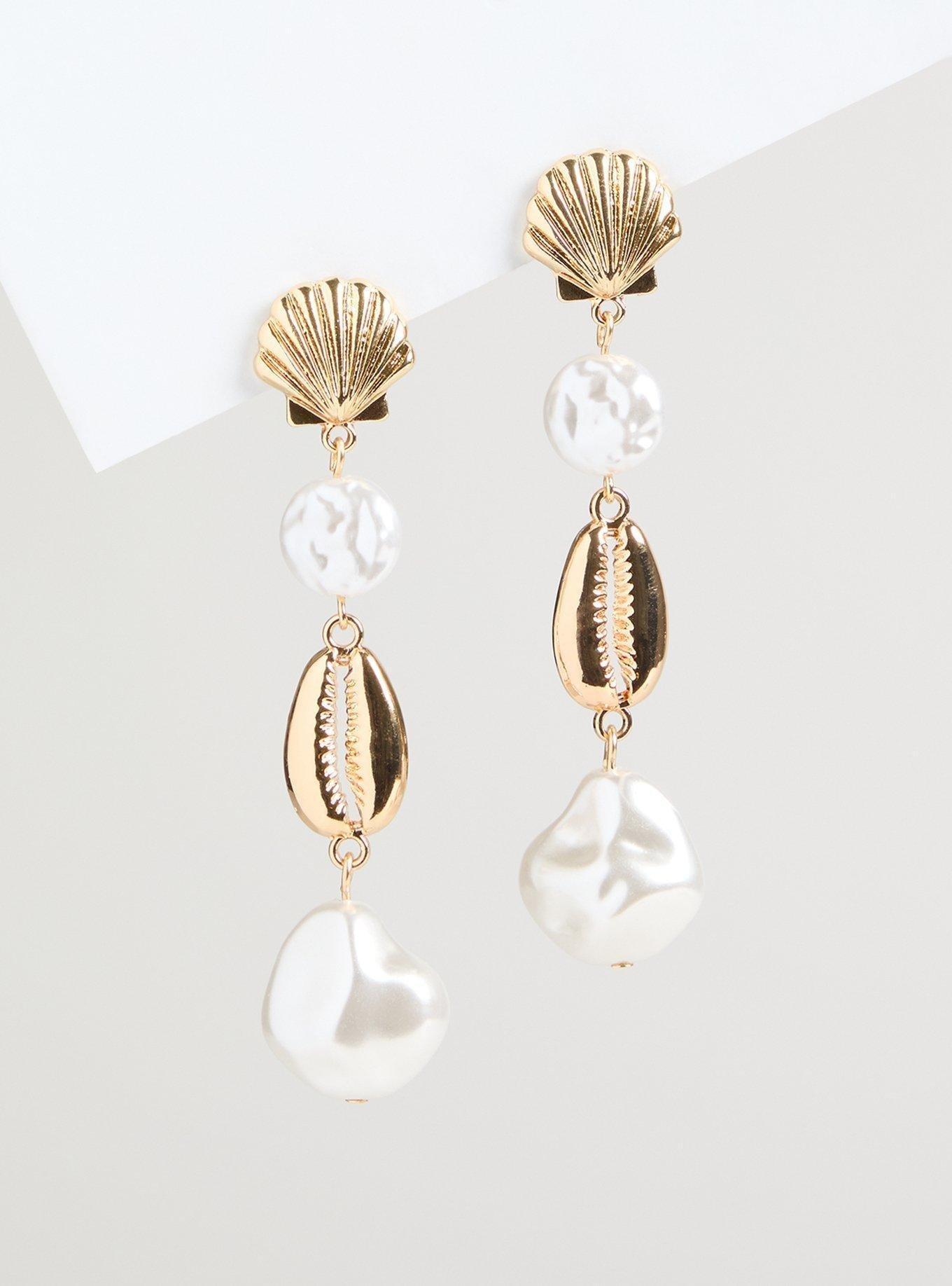 Pearl Shell Linear Earring