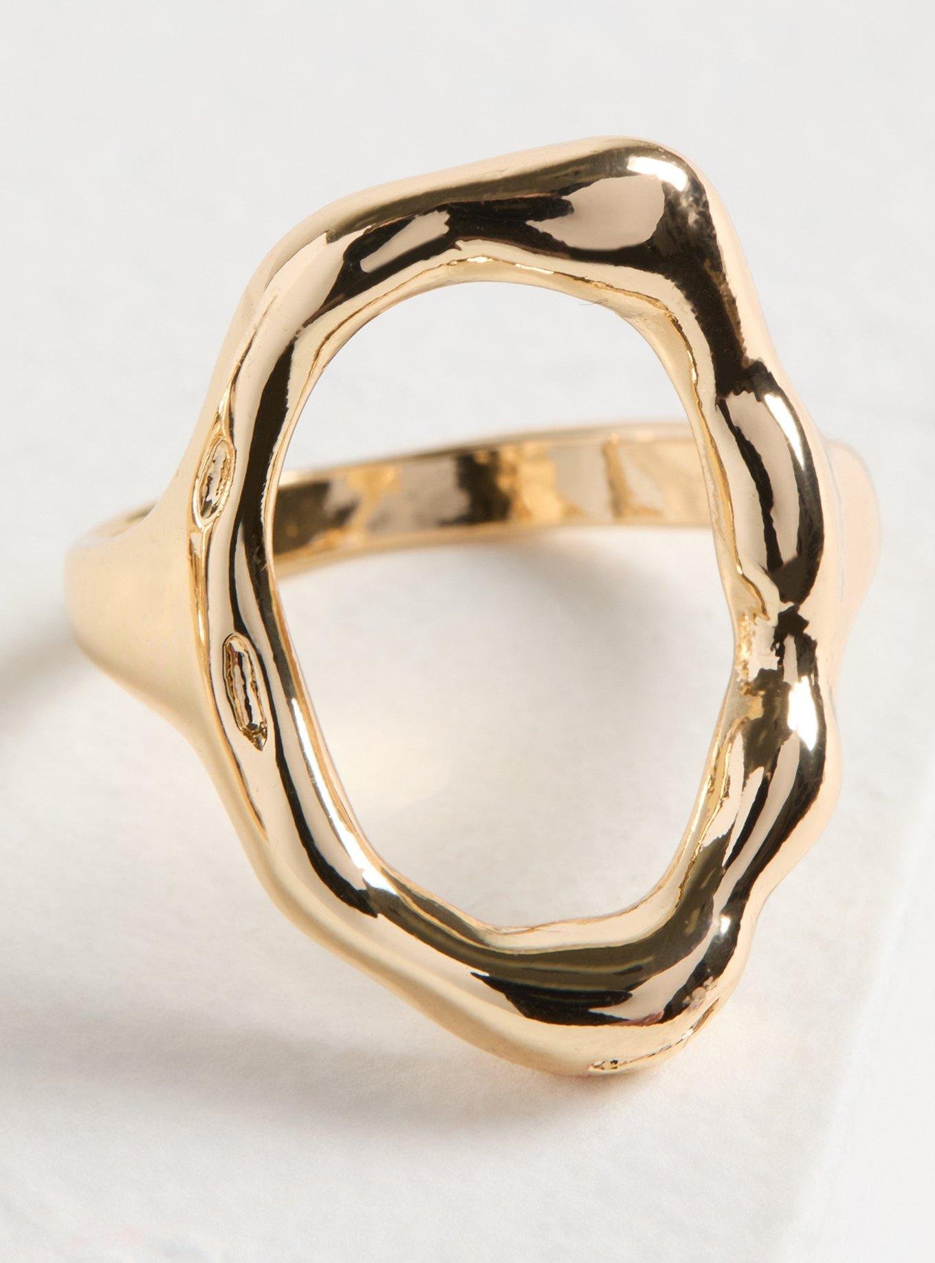 Plus Size - Hammered Ring Set - Torrid