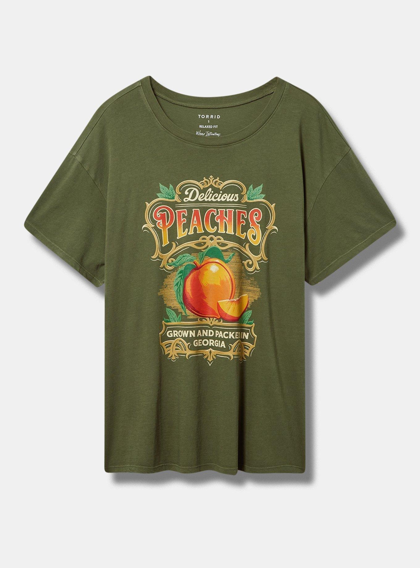 Peaches Relax Fit Heritage Jersey Crew Tee