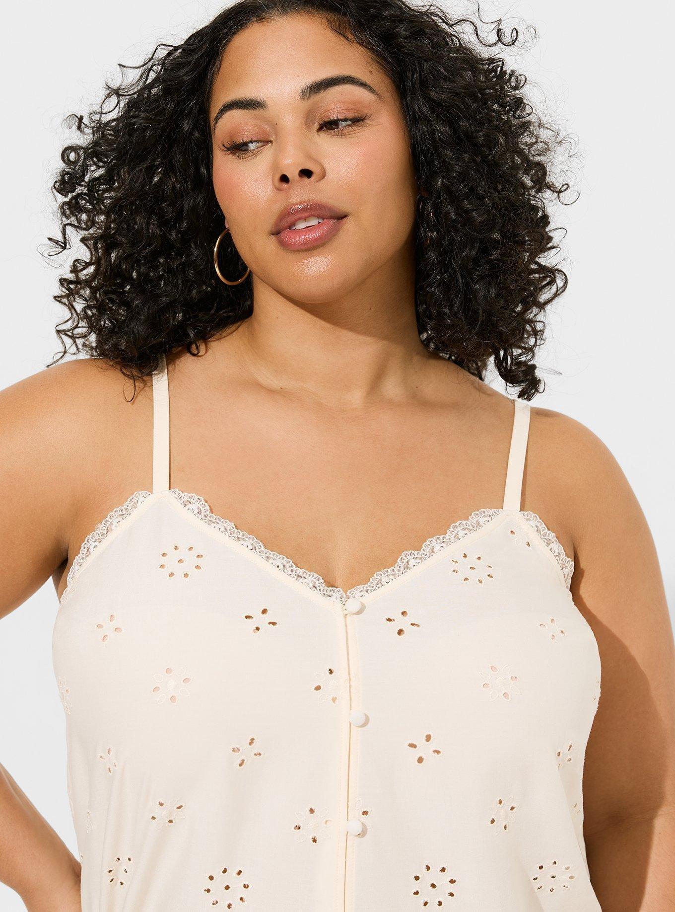 Eyelet Challis Swing Cami