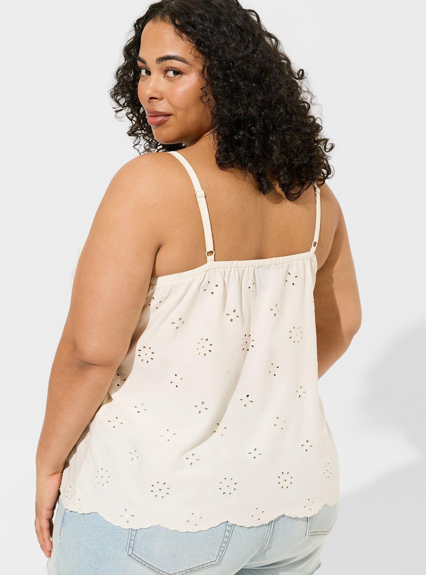 Eyelet Challis Swing Cami