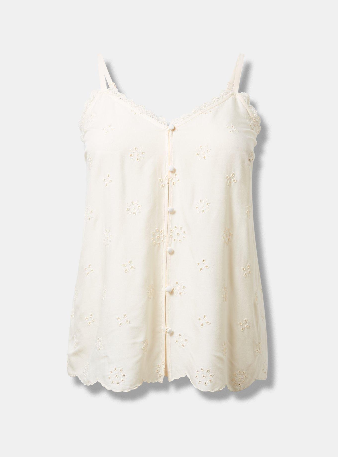 Eyelet Challis Swing Cami