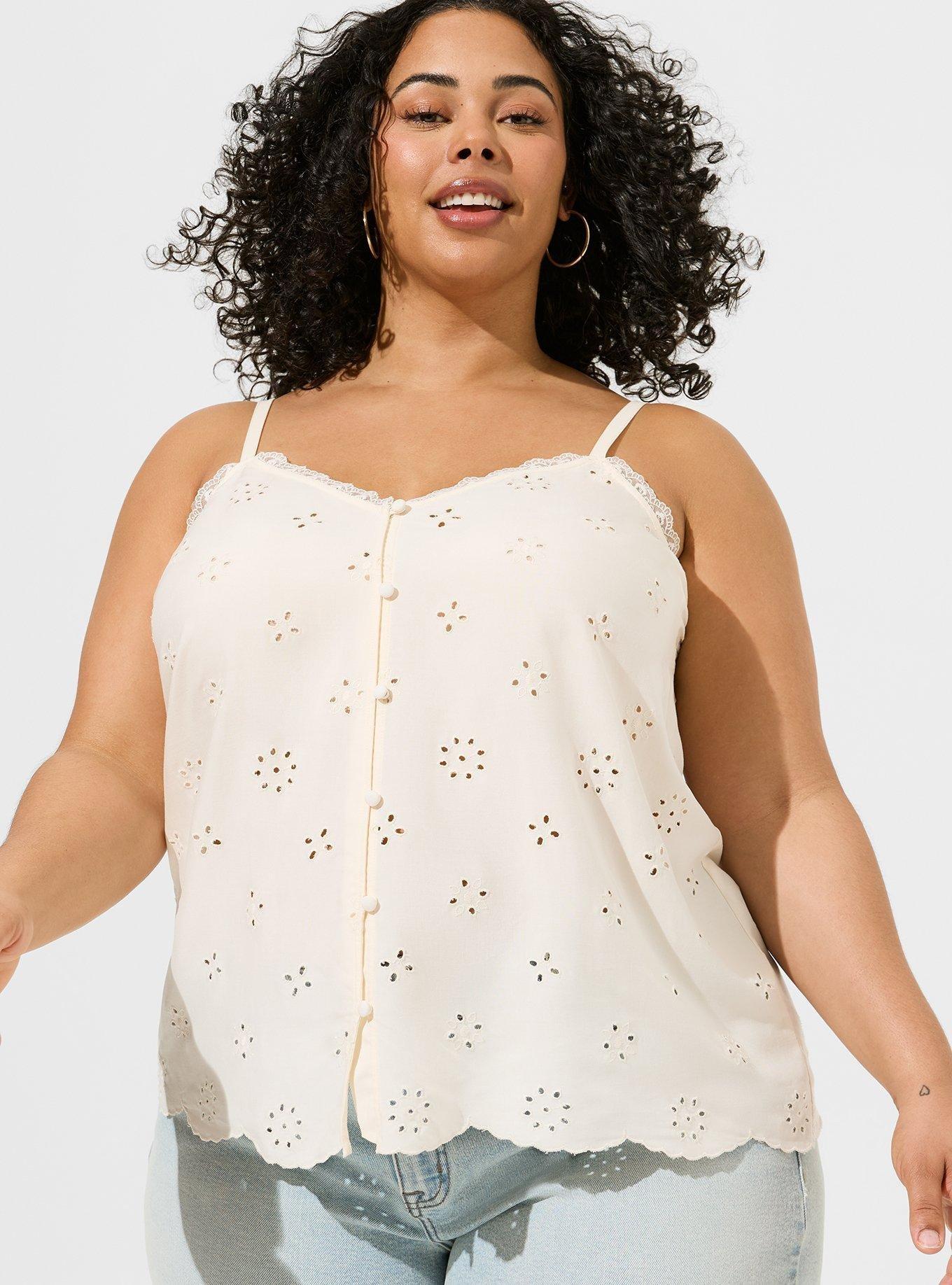 Eyelet Challis Swing Cami