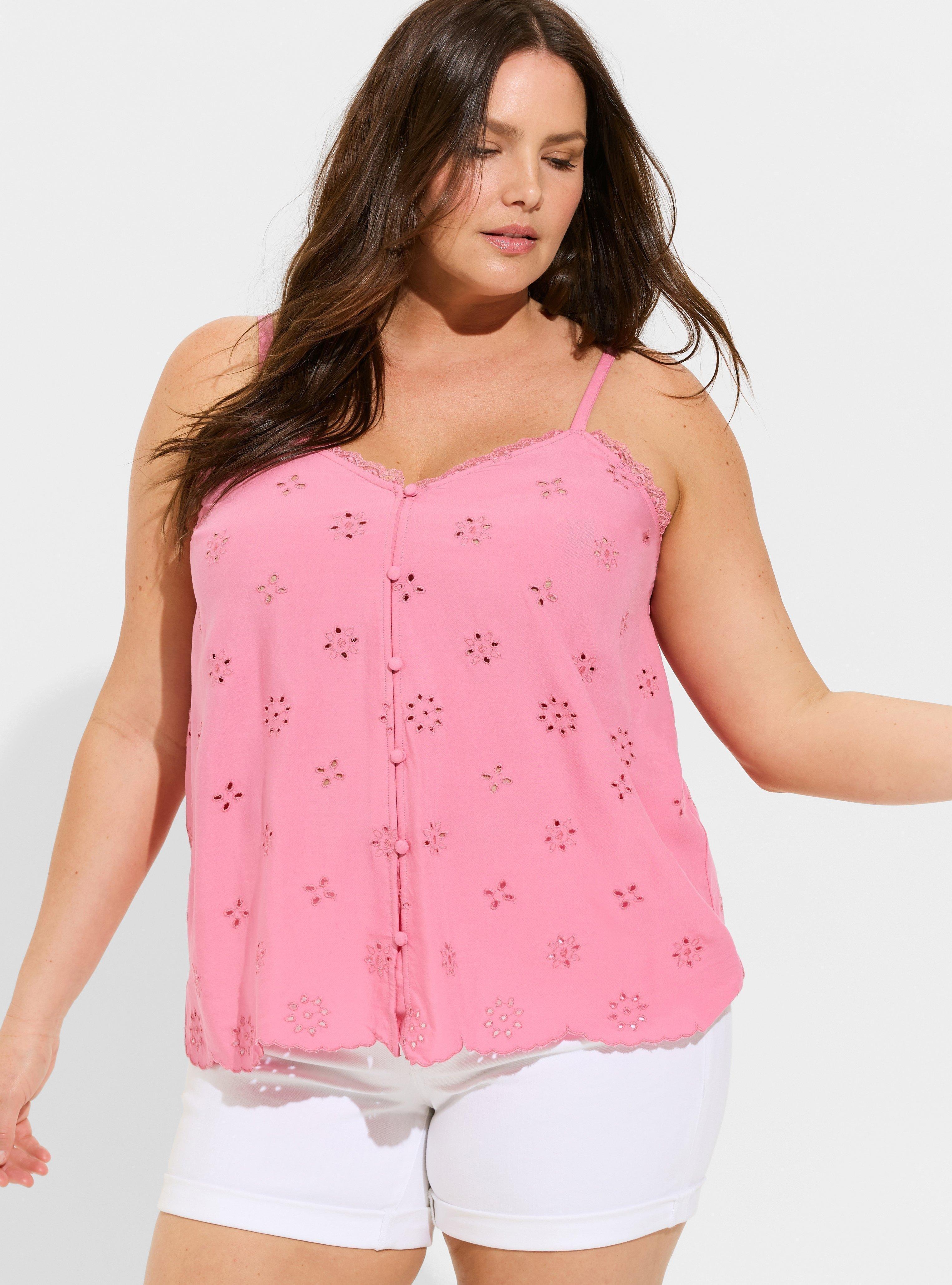 Eyelet Challis Swing Cami