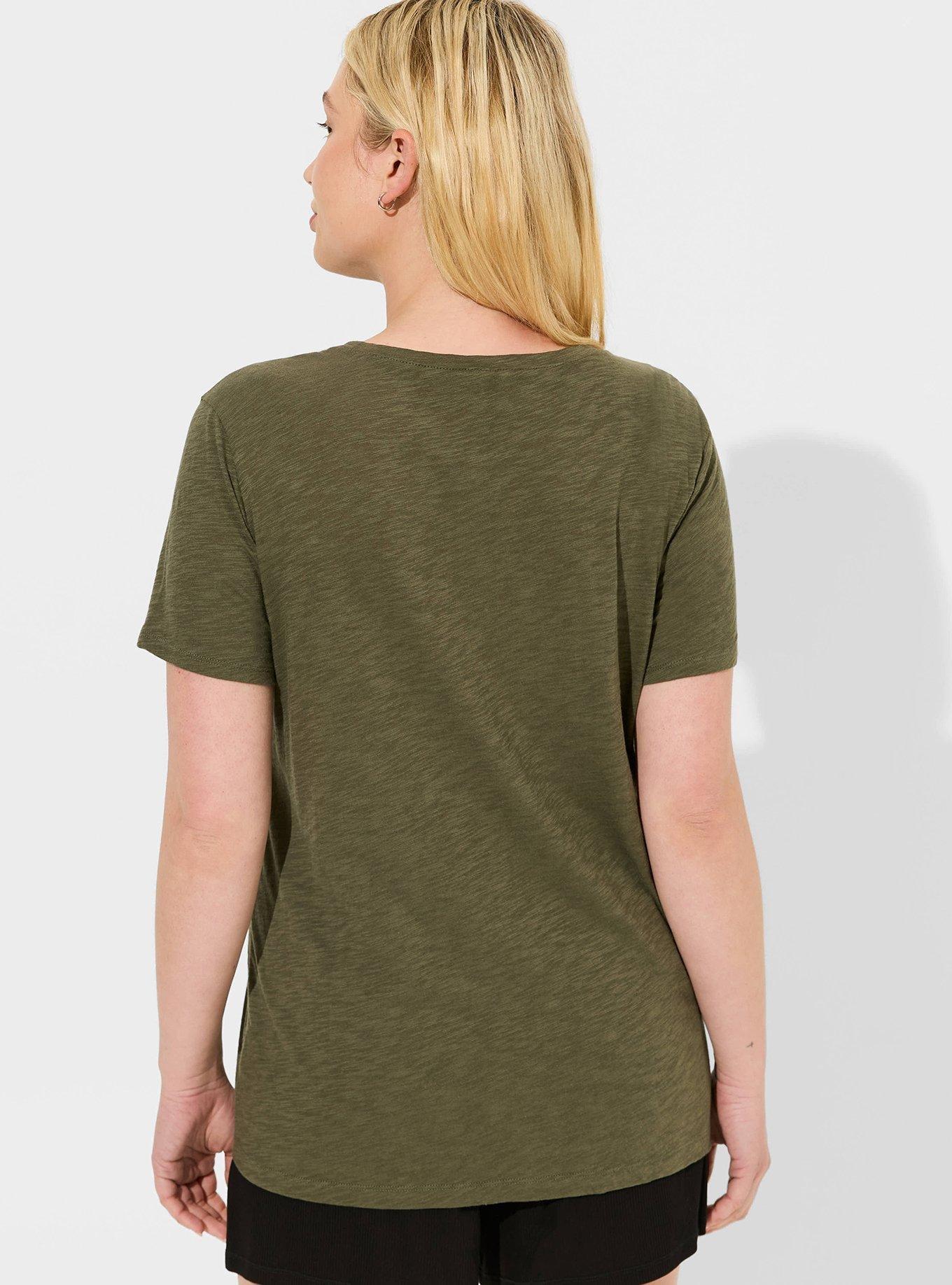 Slub Crew Neck Relaxed Short Sleeve Lounge Tee