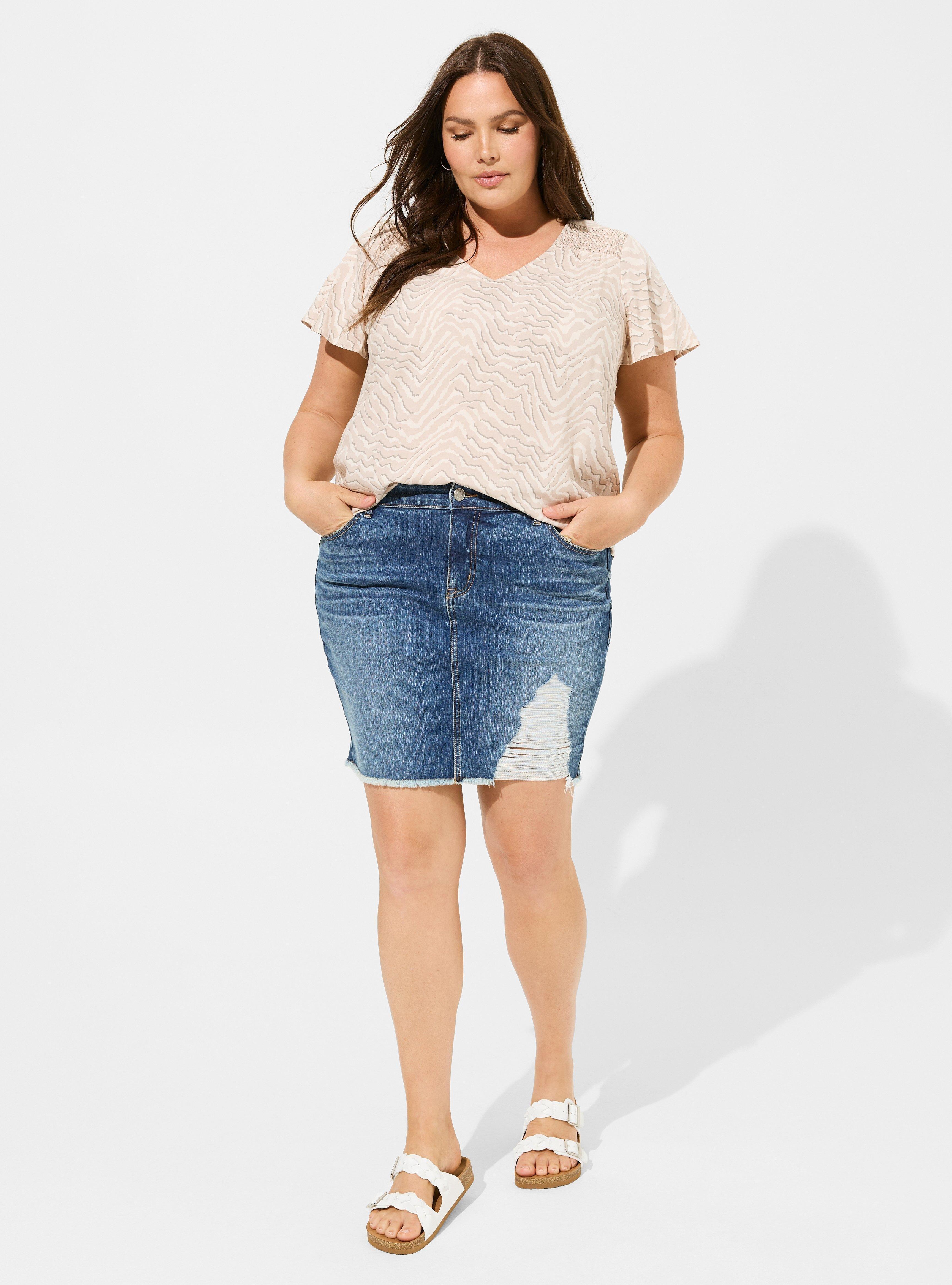 Challis Flutter Sleeve Blouse