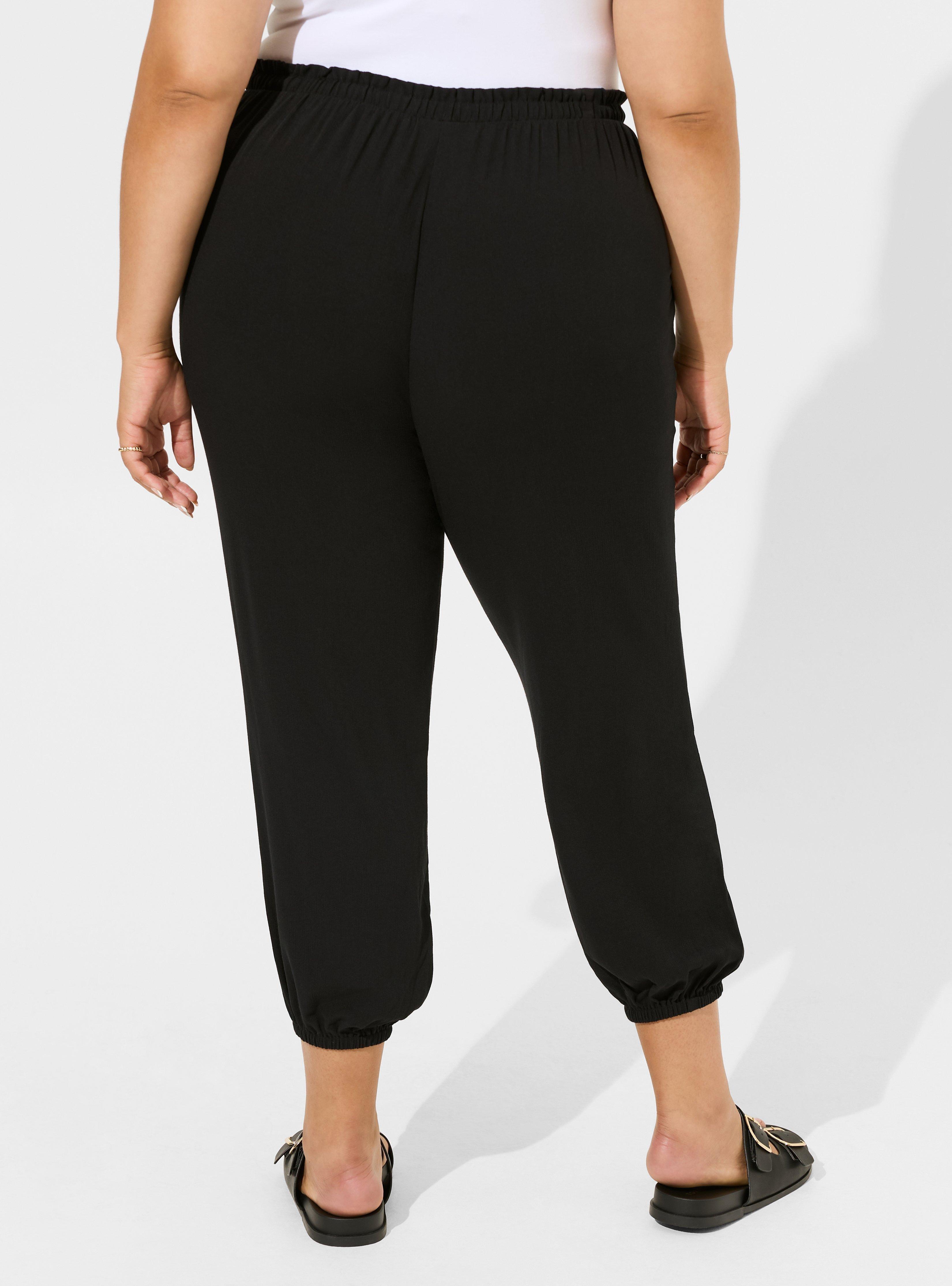 Pull-On Washable Gauze High Rise Jogger