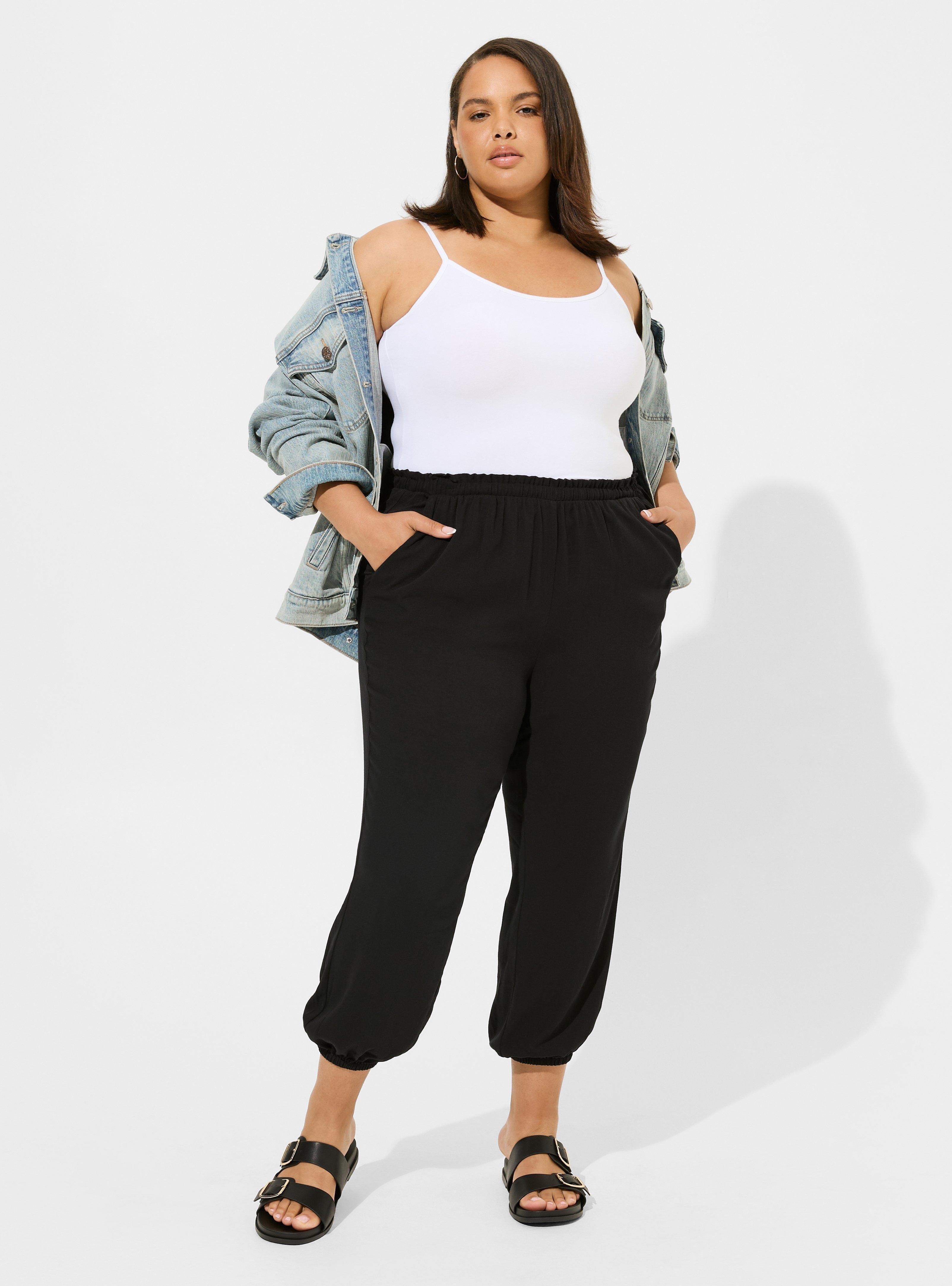 Pull-On Washable Gauze High Rise Jogger