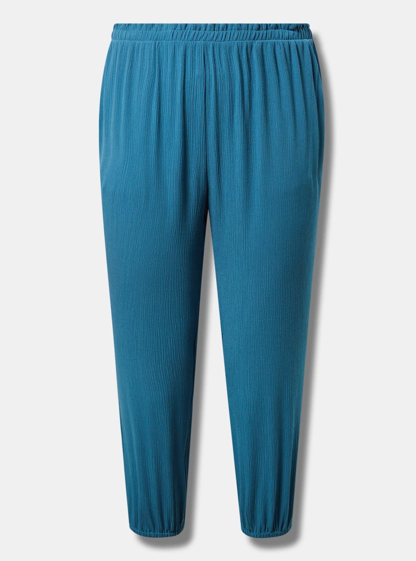 Pull-On Washable Gauze High Rise Jogger