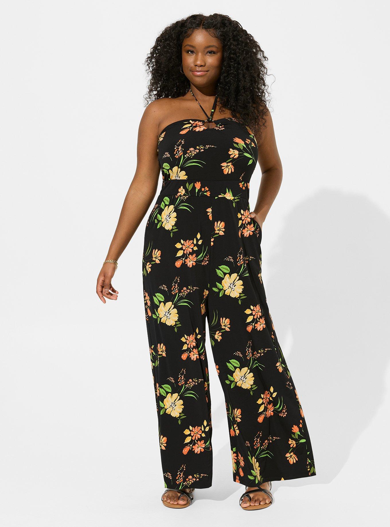 Plus Size Studio Knit O Ring Halter Jumpsuit Torrid