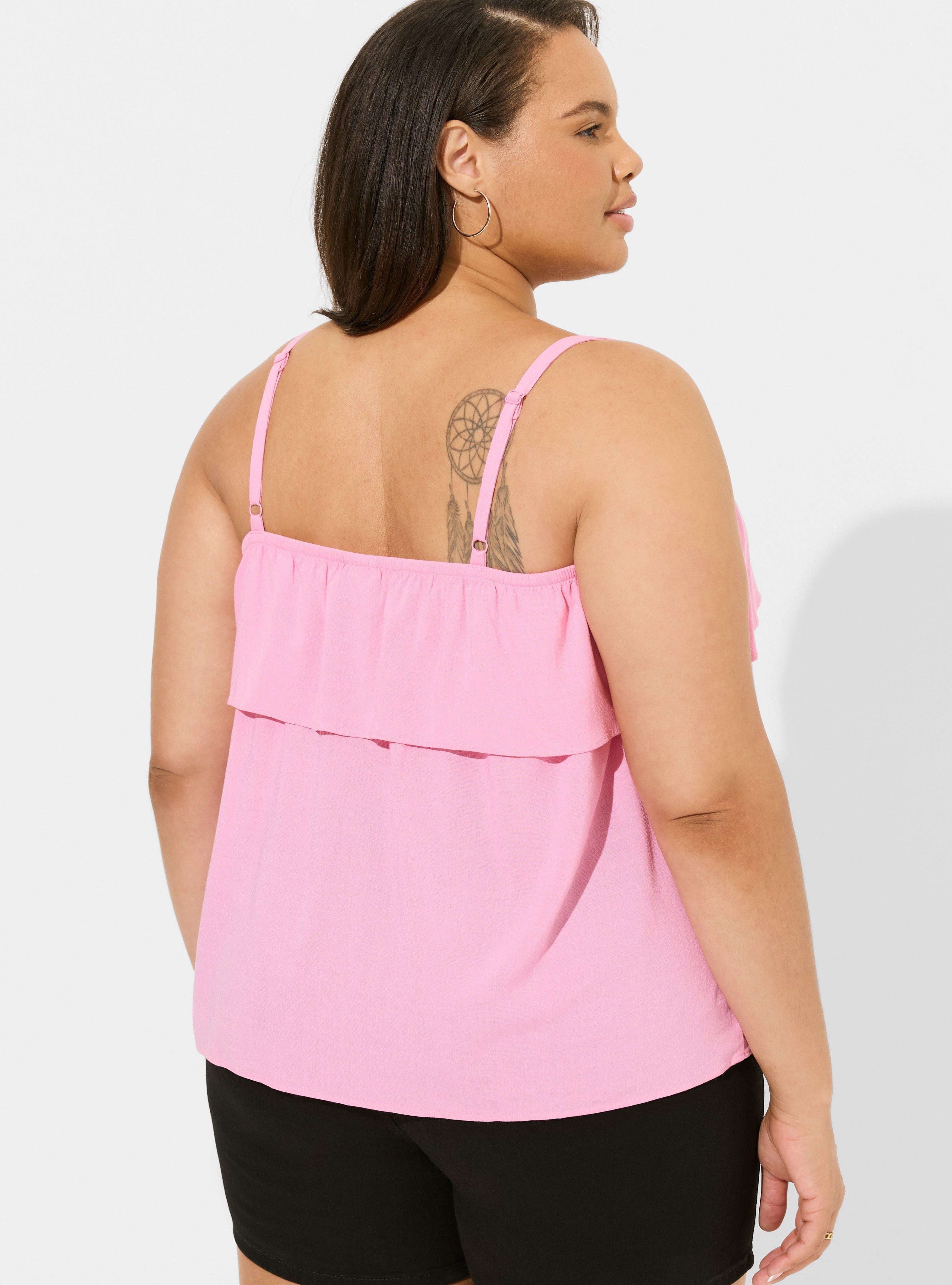 Rayon Slub Tiered Tank