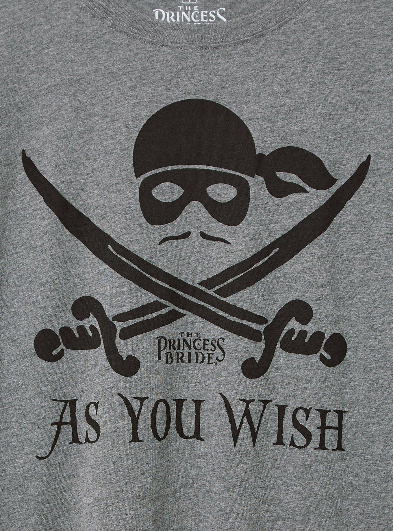 Princess Bride Wish Classic Fit Cotton Crew Tee, MEDIUM HEATHER GREY, alternate