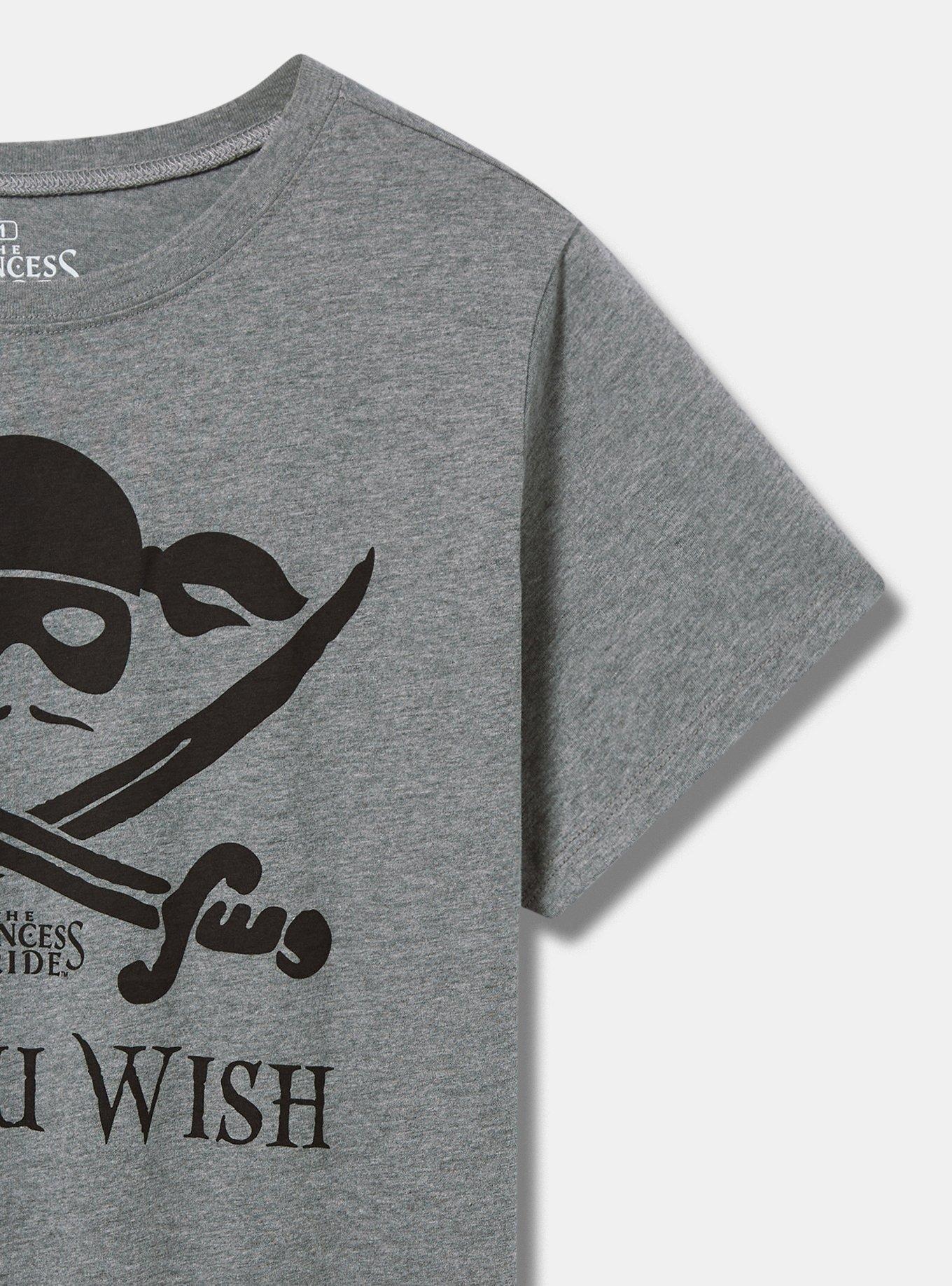 Princess Bride Wish Classic Fit Cotton Crew Tee, MEDIUM HEATHER GREY, alternate
