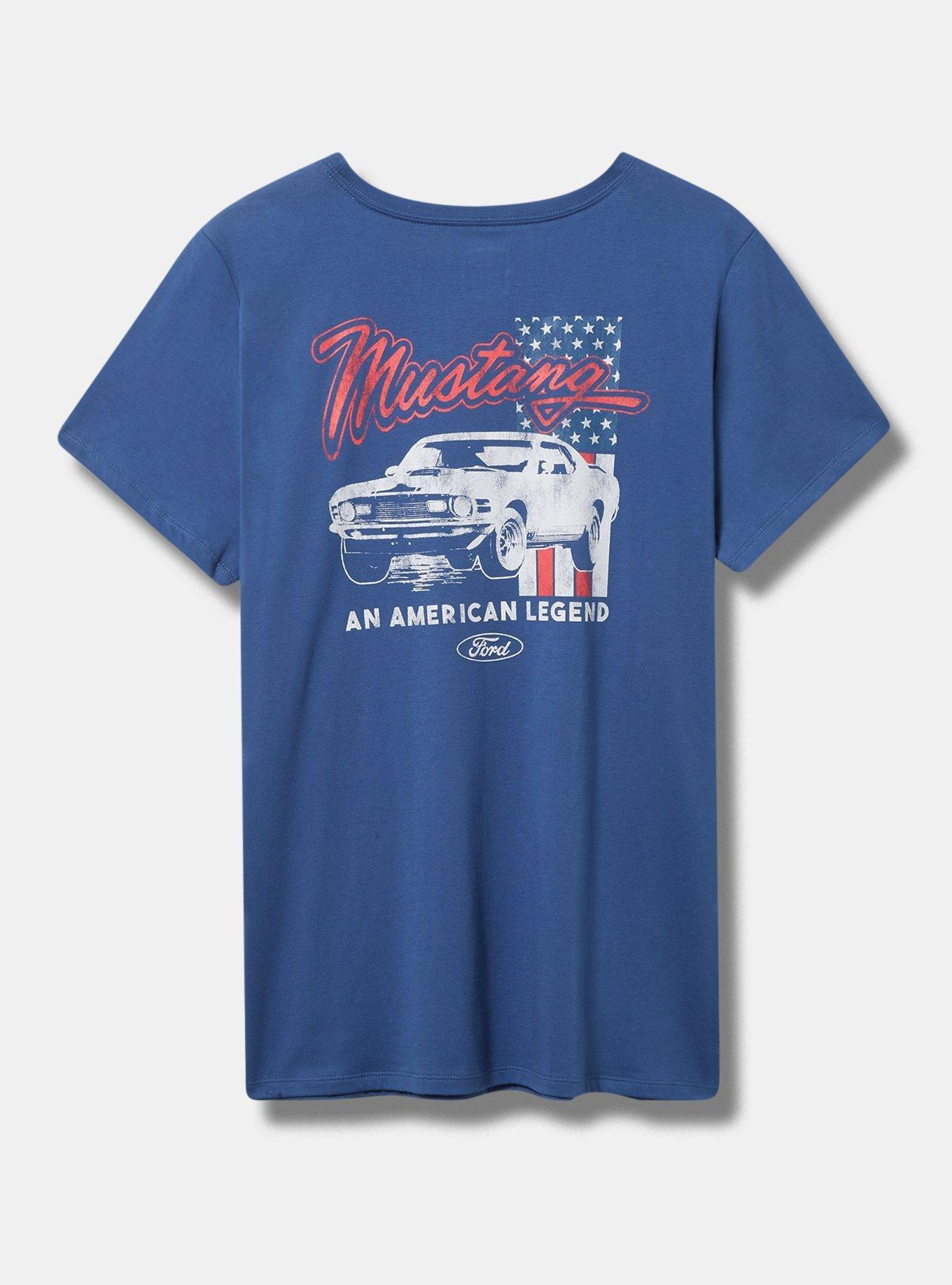 Ford Mustang Logo Classic Fit Cotton Crew Tee