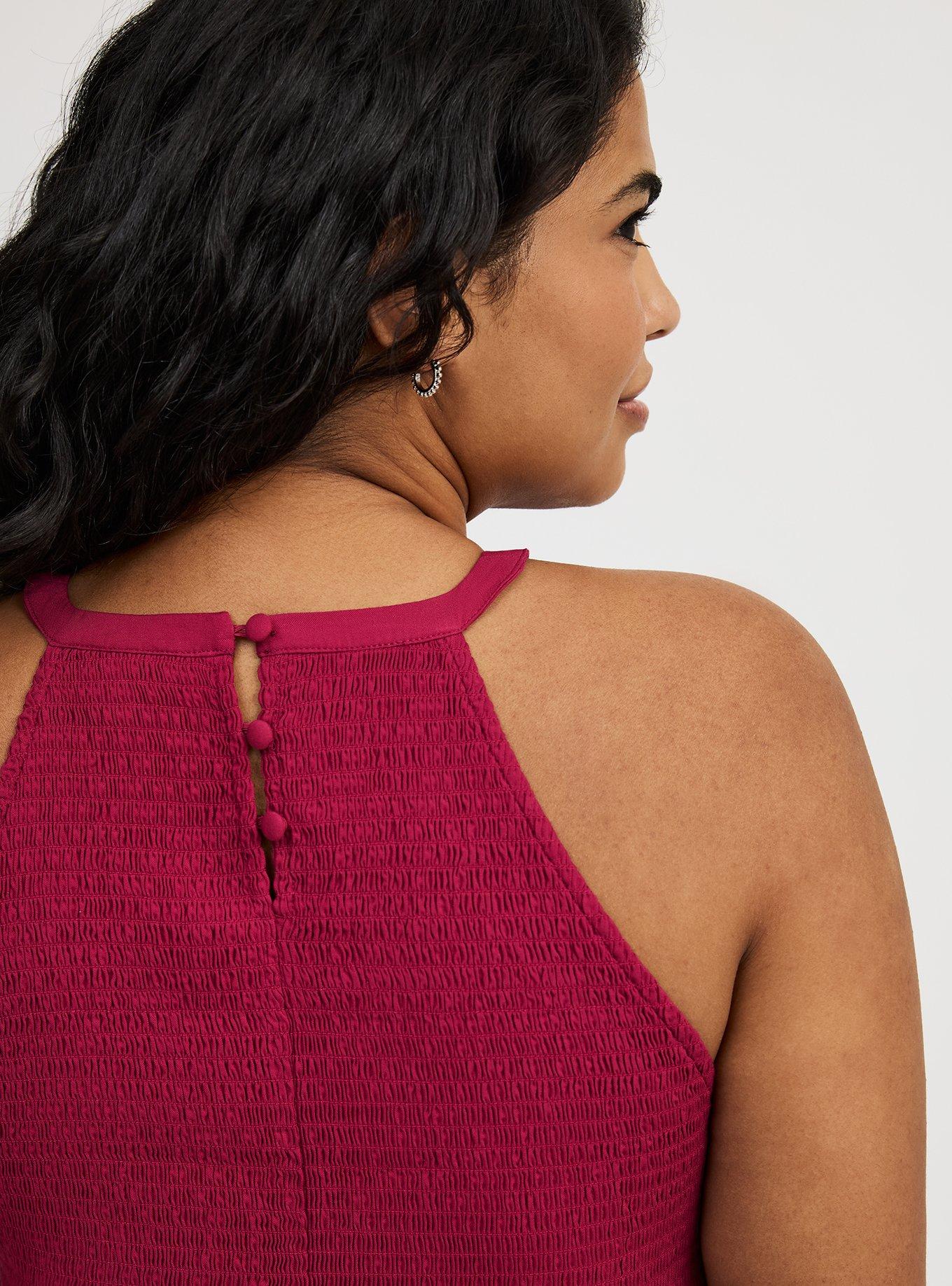 Peplum Challis Tank