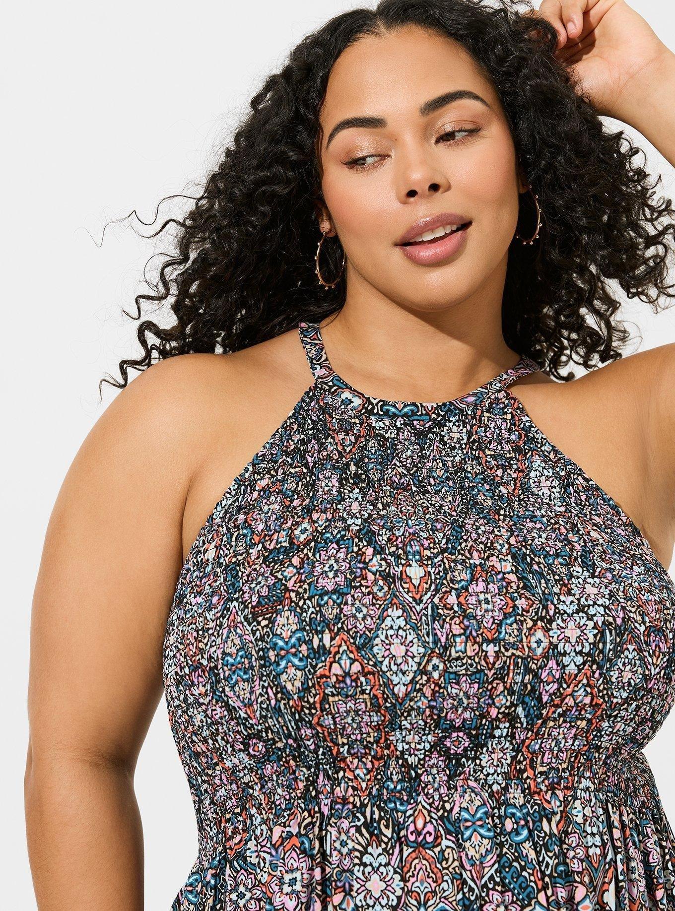 Peplum Challis Tank