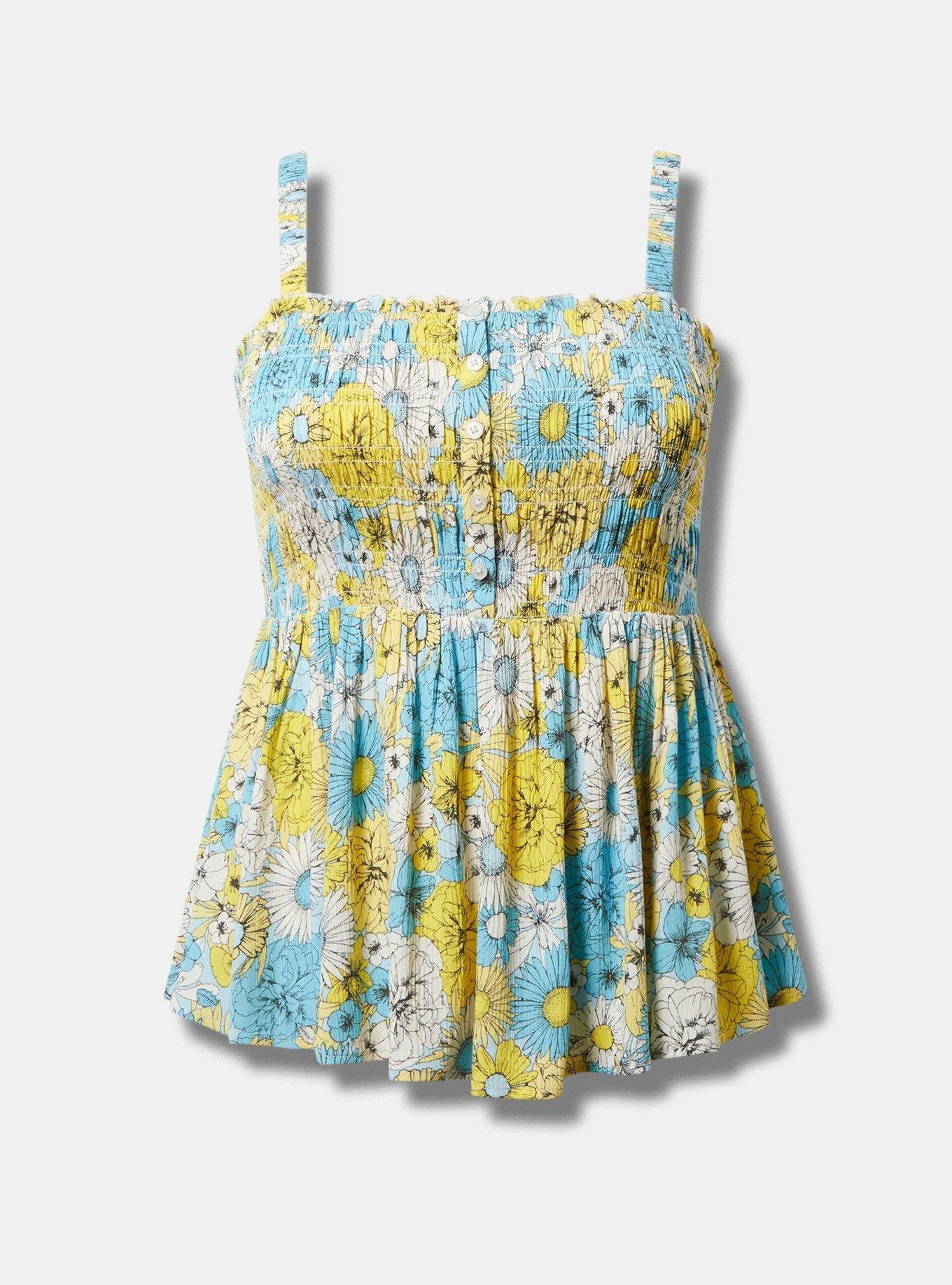 Babydoll Gauze Smocked Cami