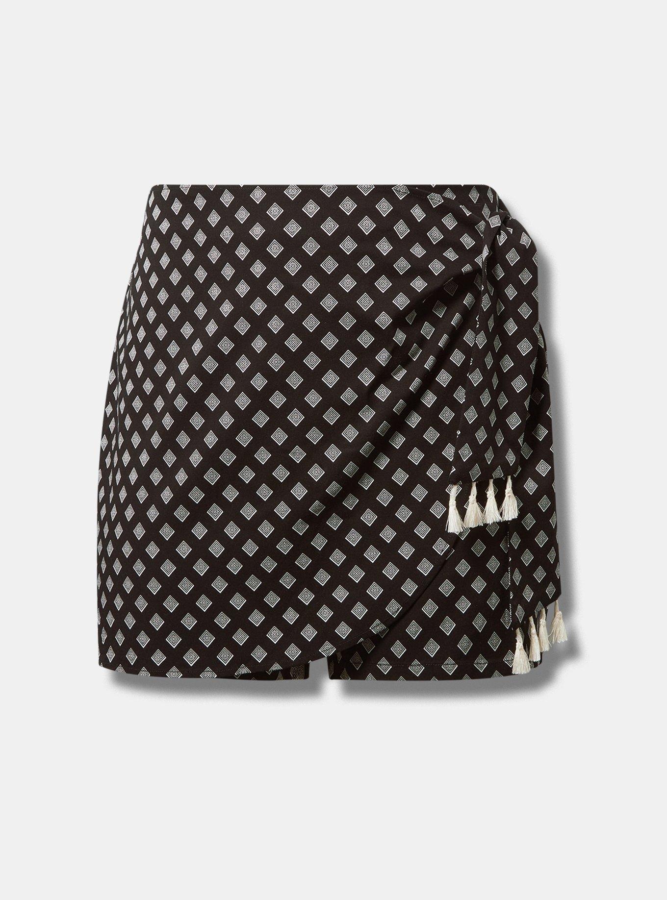 Stretch Challis High Rise Skort