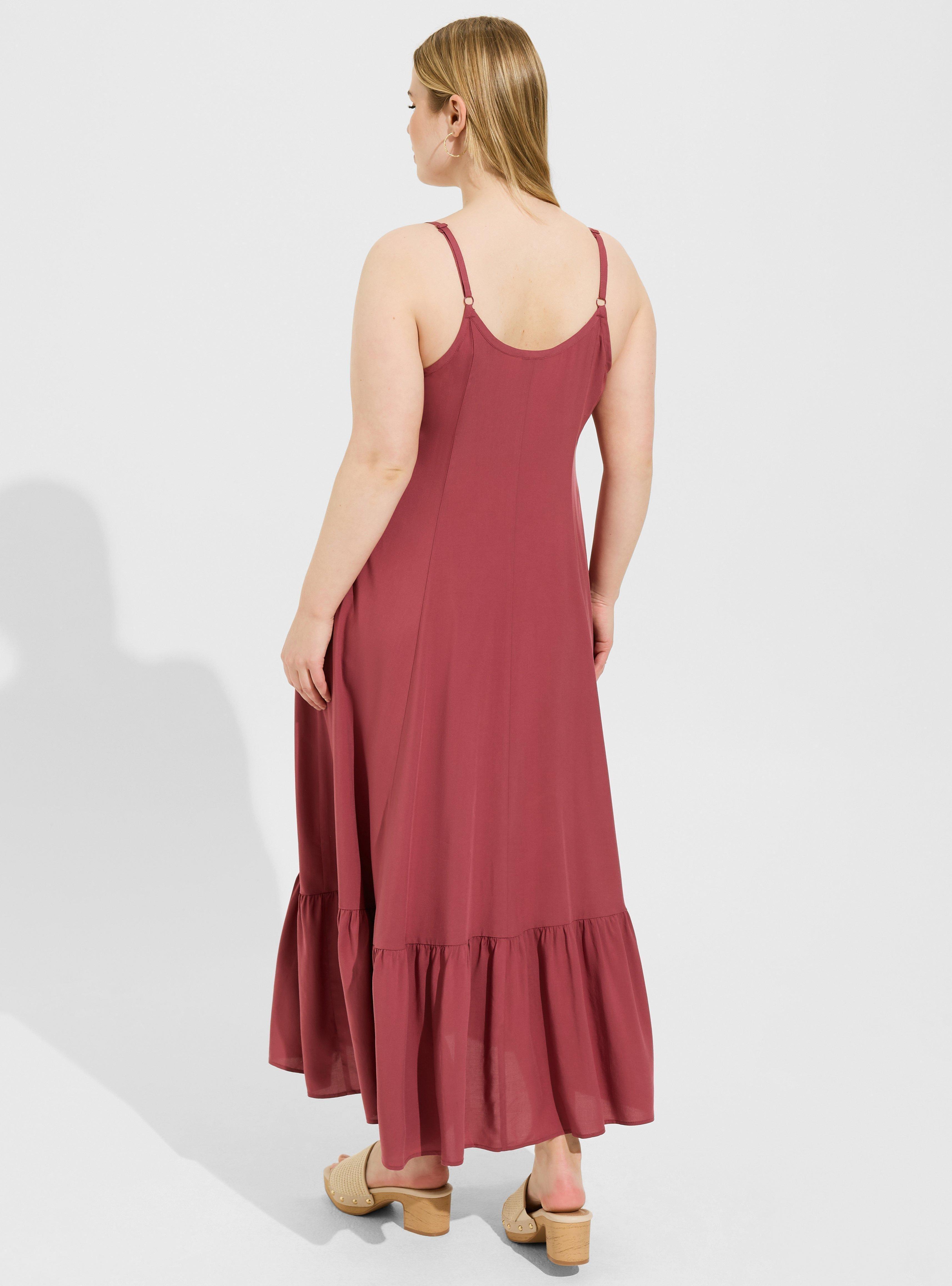 Maxi Challis Trapeze Tiered Dress