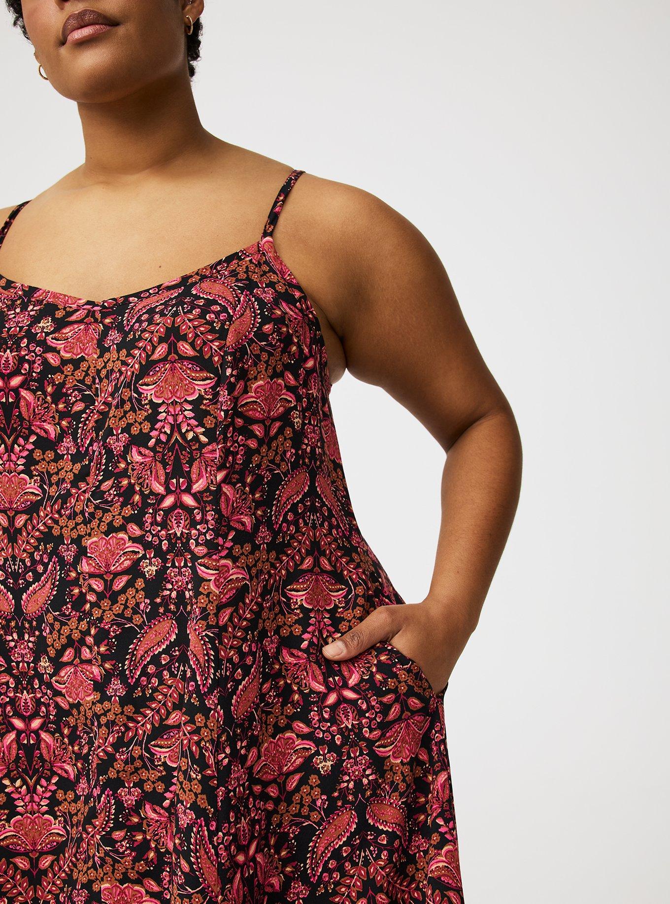 Tiered Trapeze Maxi Dress