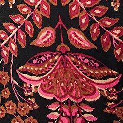 Tiered Trapeze Maxi Dress, CHERRY BROCADE DEEP BLACK, swatch