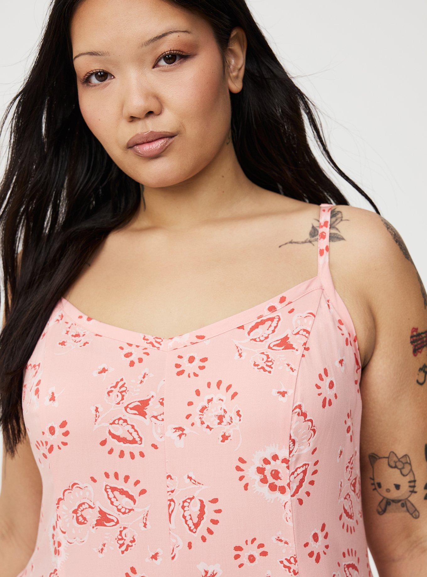 Tiered Trapeze Maxi Dress, JOANNE JACOBEAN PEACH, alternate