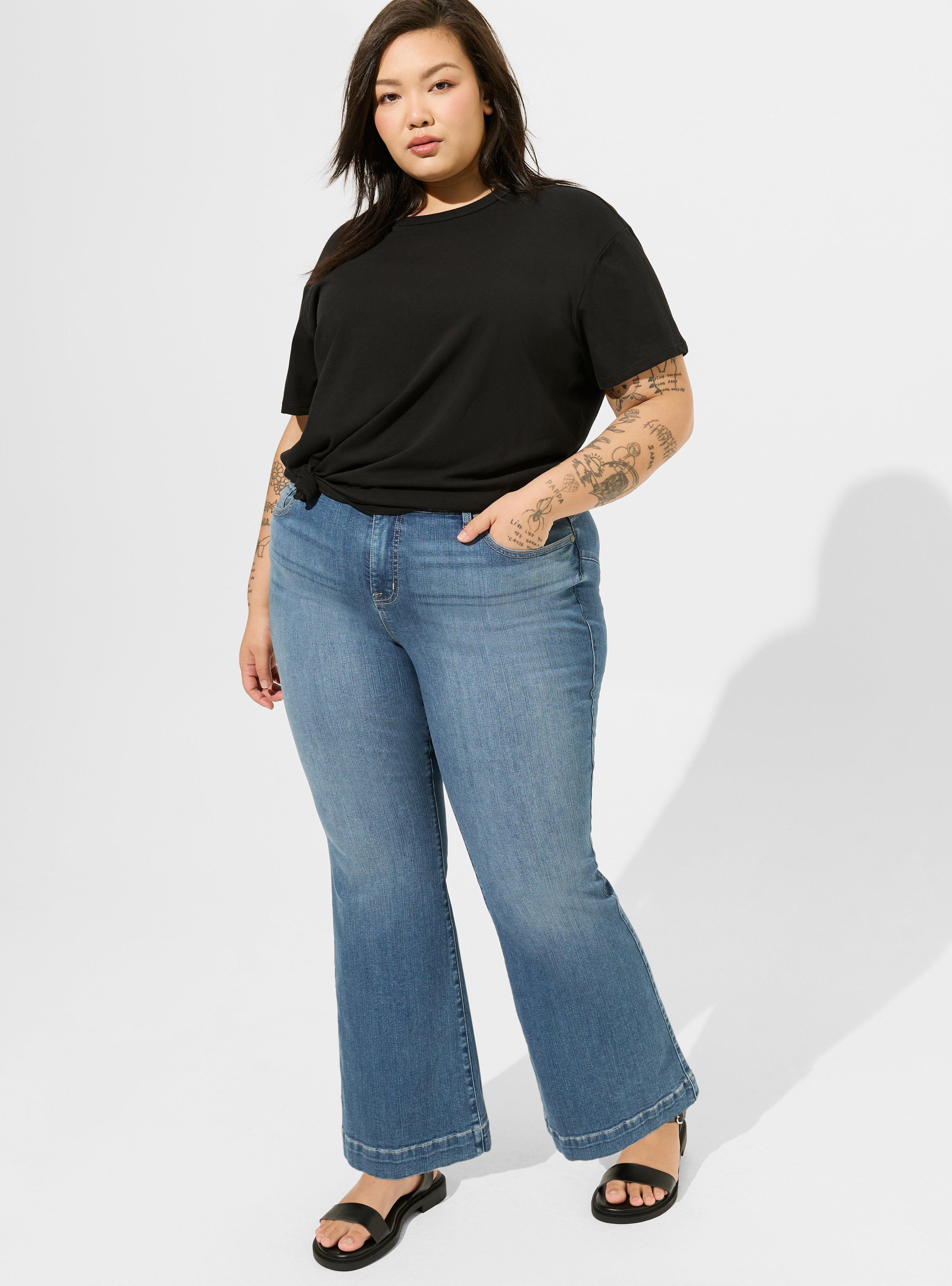 Vintage Jersey Crew Neck Butterfly Relaxed Tee, DEEP BLACK, alternate