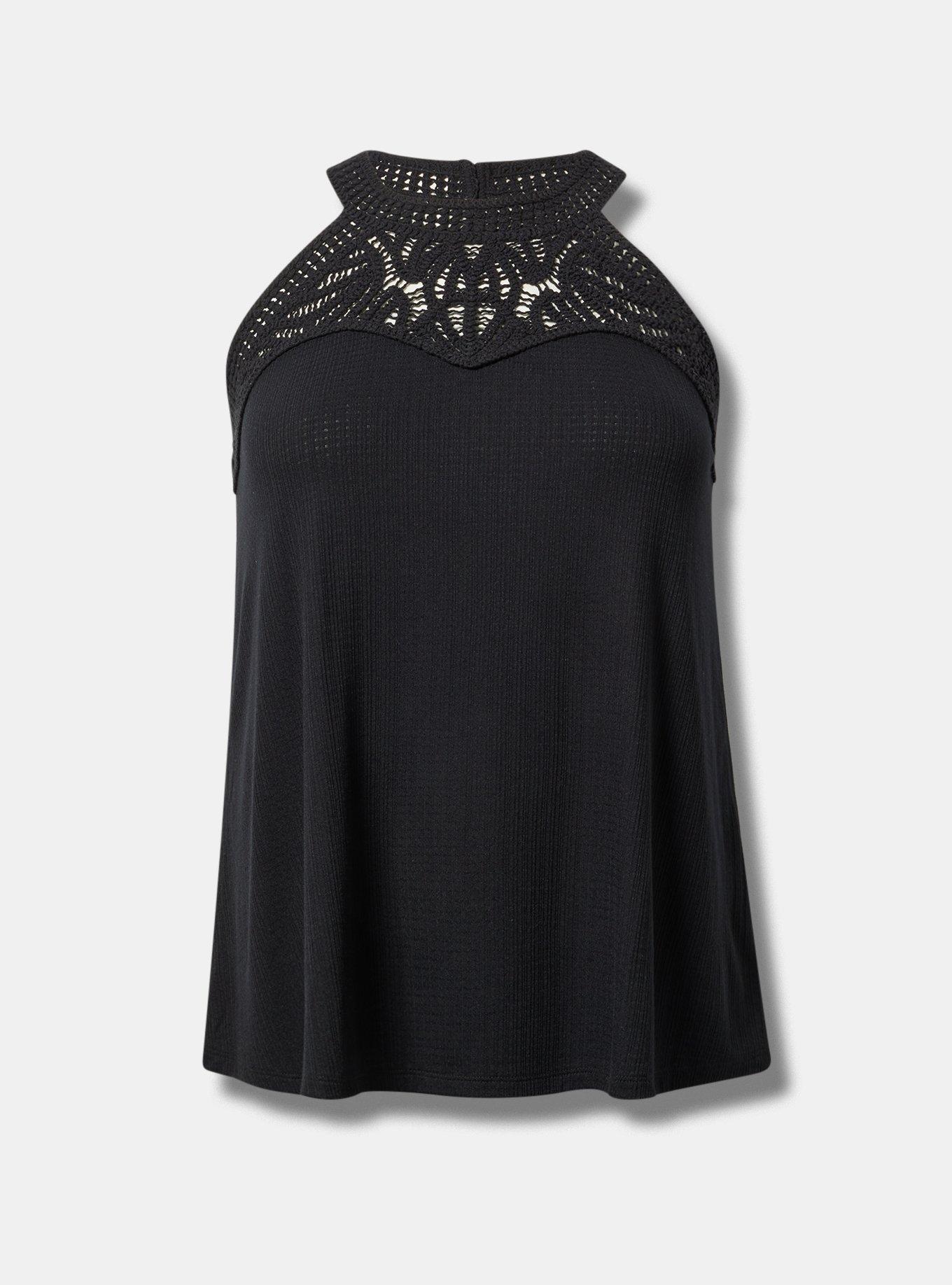 Crochet Neck Swing Tank
