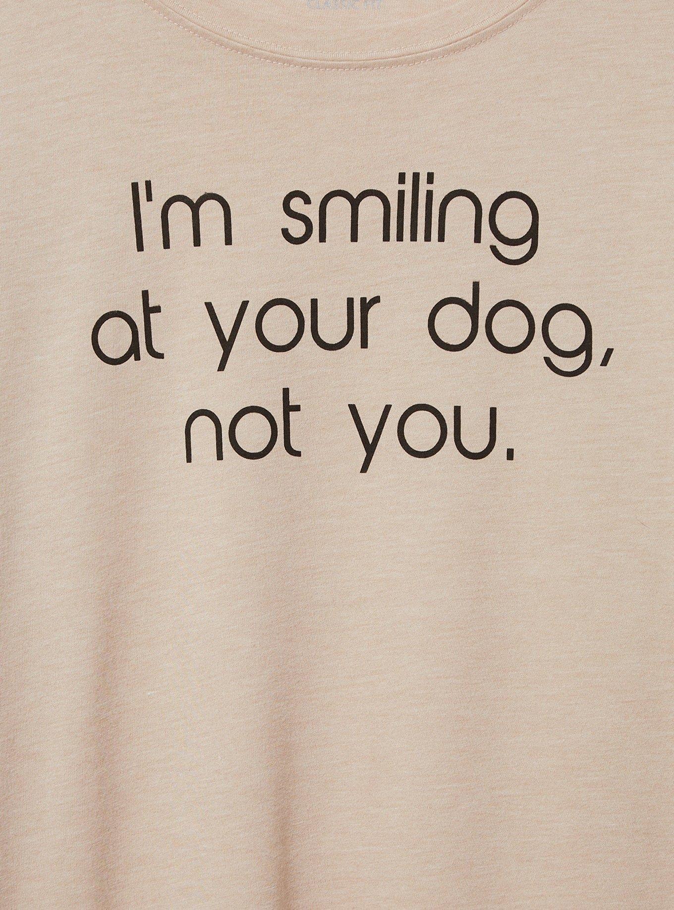 Smiling Dog Classic Fit Signature Jersey Crew Tee