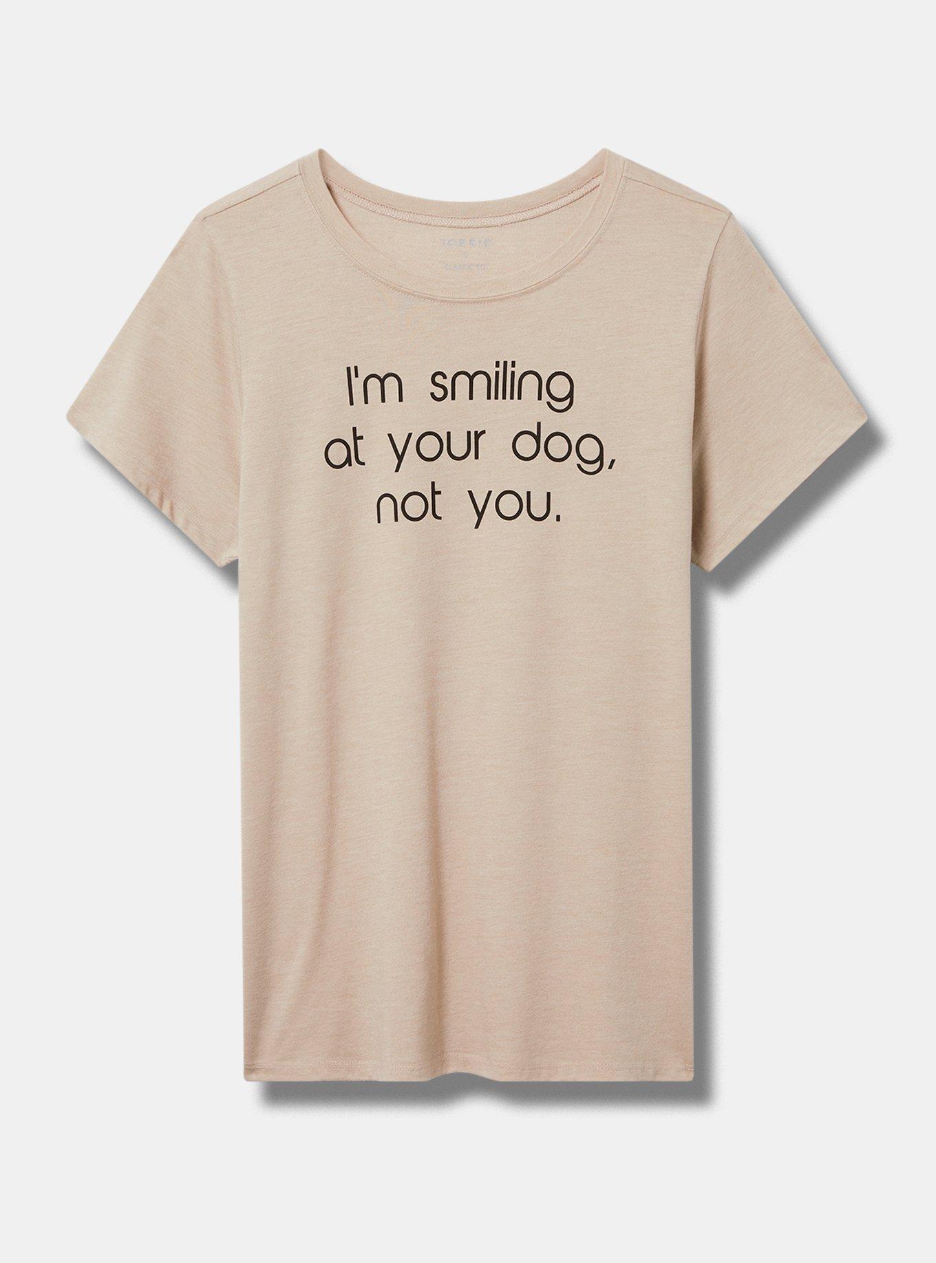 Smiling Dog Classic Fit Signature Jersey Crew Tee