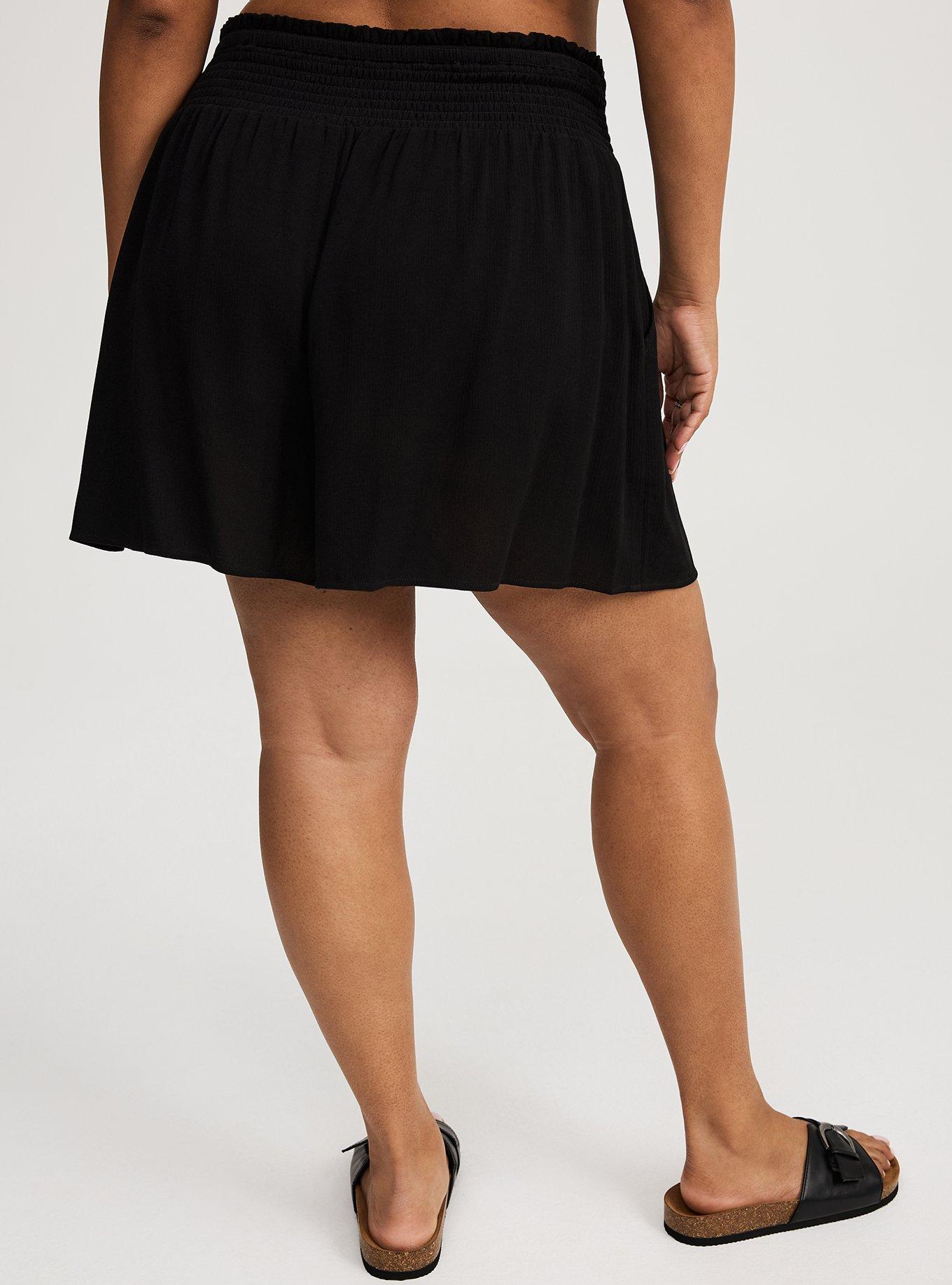 Pull-On High-Rise Gauze Short