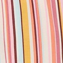 Pull-On High-Rise Gauze Short, DOLCE STRIPE, swatch