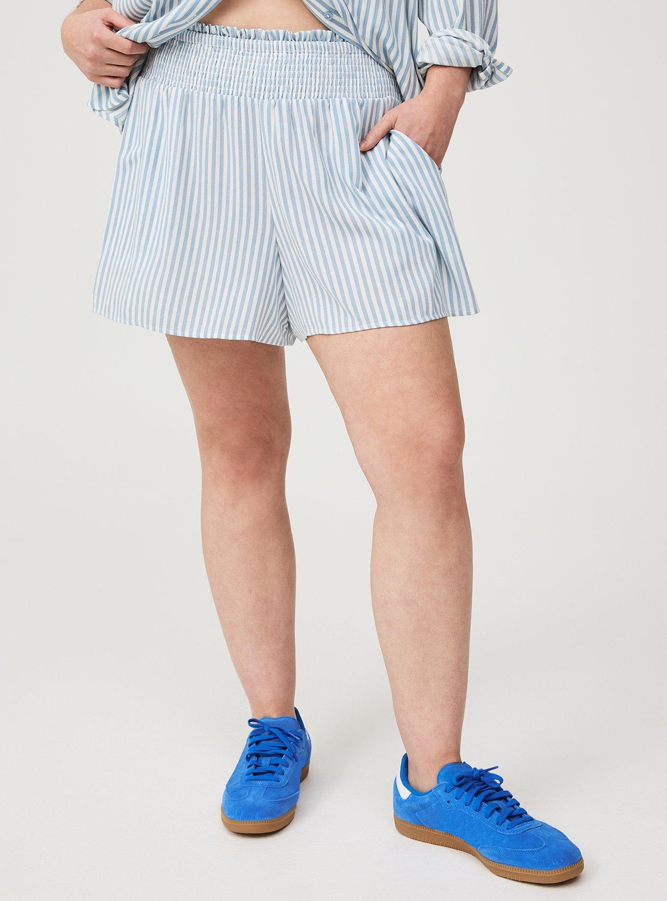 Pull-On High-Rise Gauze Short