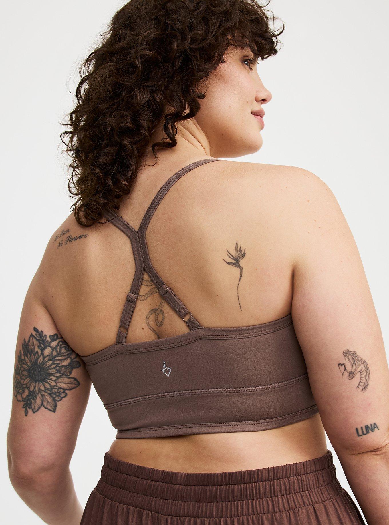 Low-Impact Brushed V-Neck Sports Bra